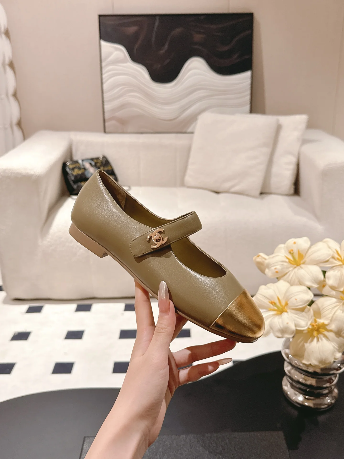 Chan 25fw mary jane flats