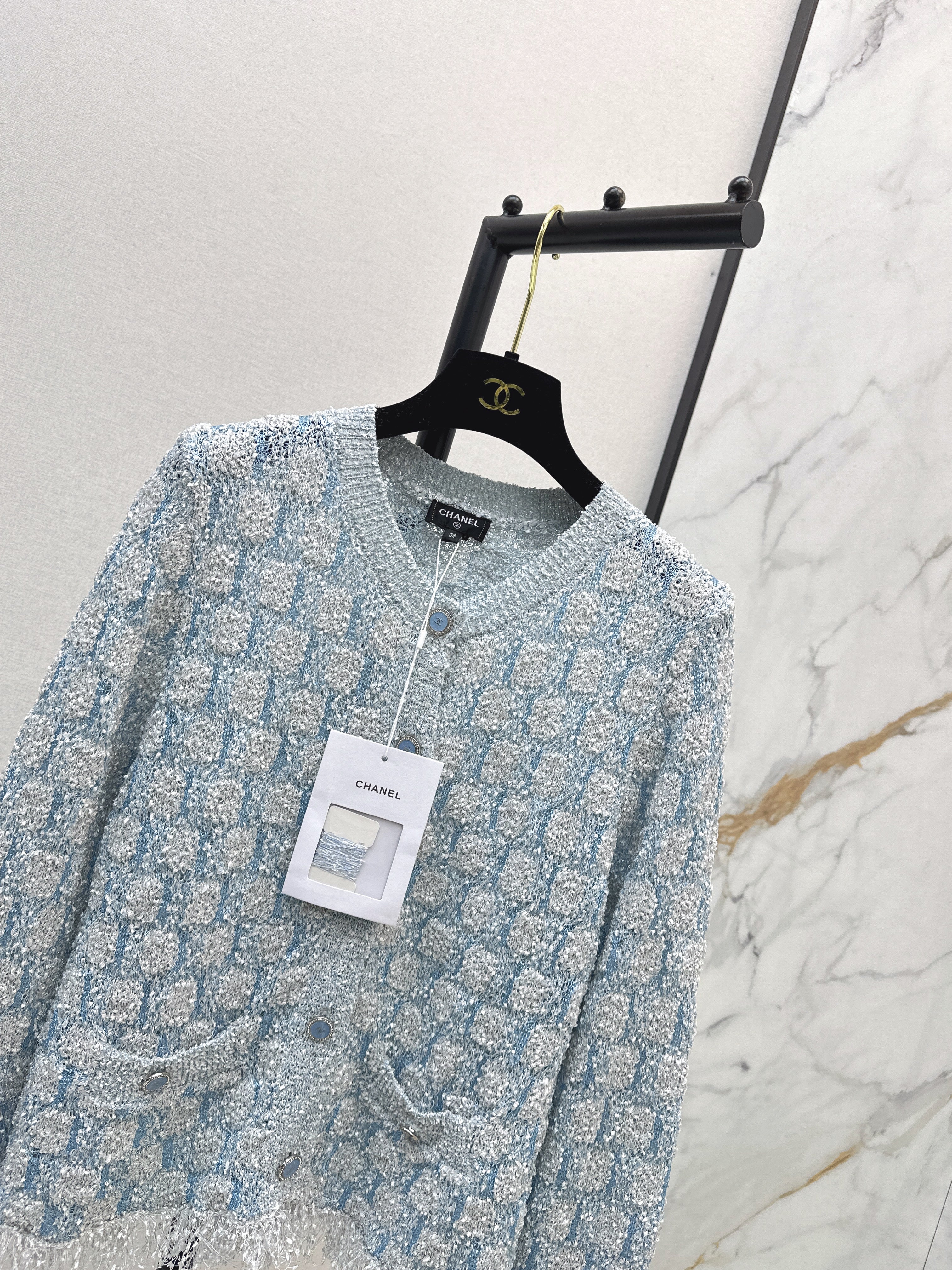 Chan 26ss tassel cardigan