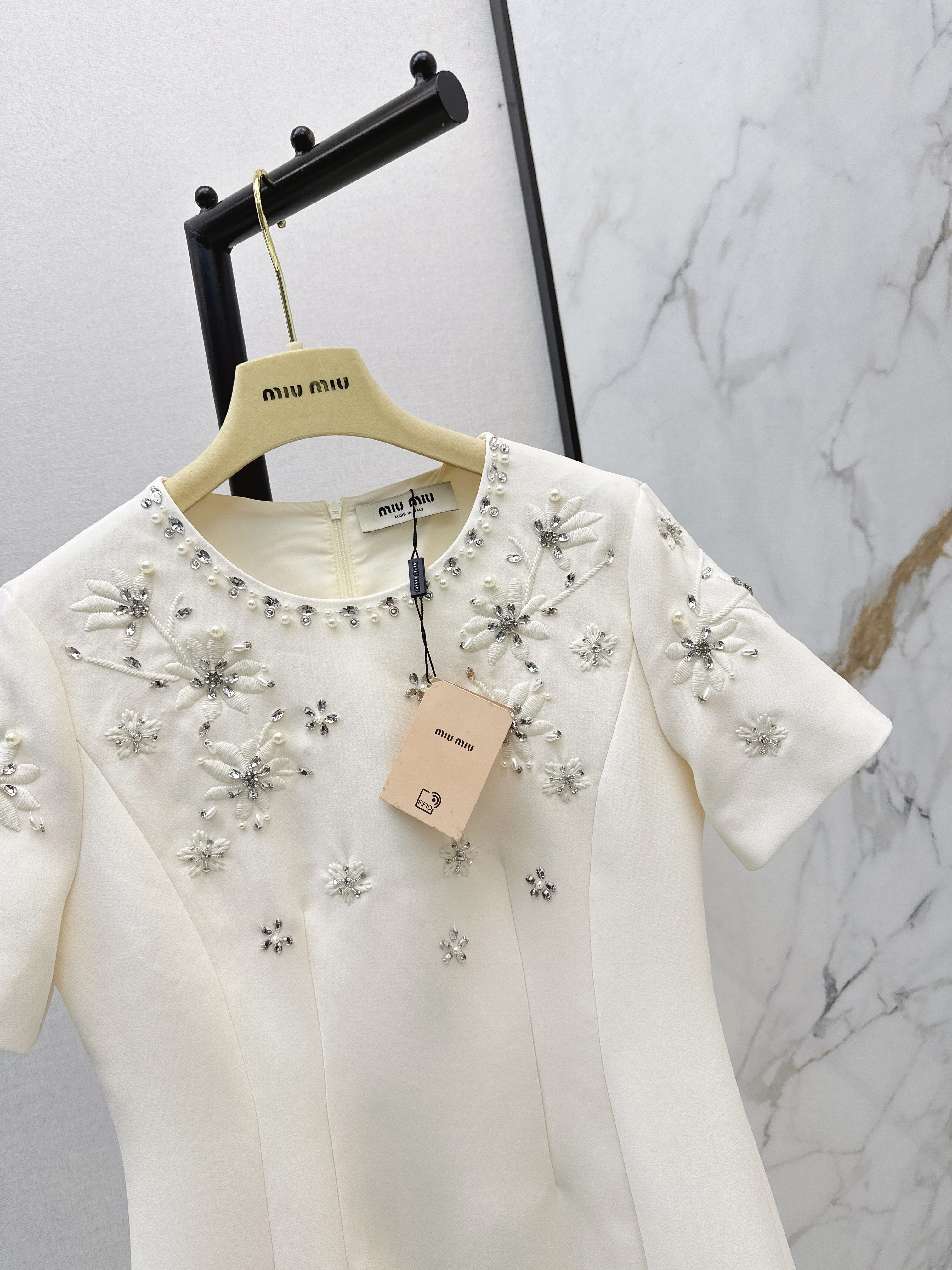 Miu 26ss embroidery dress