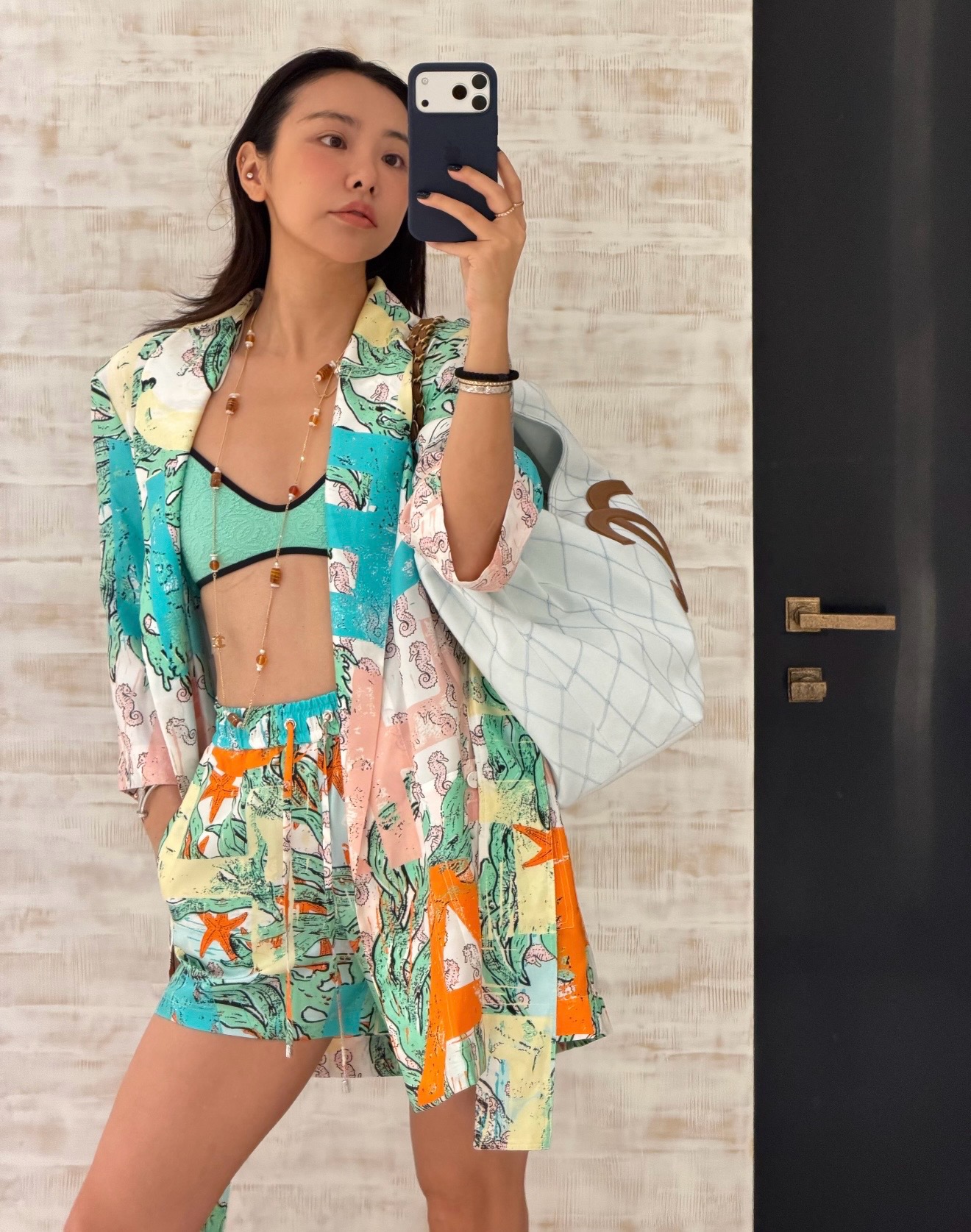 Chan 26ss coco beach silk jacket