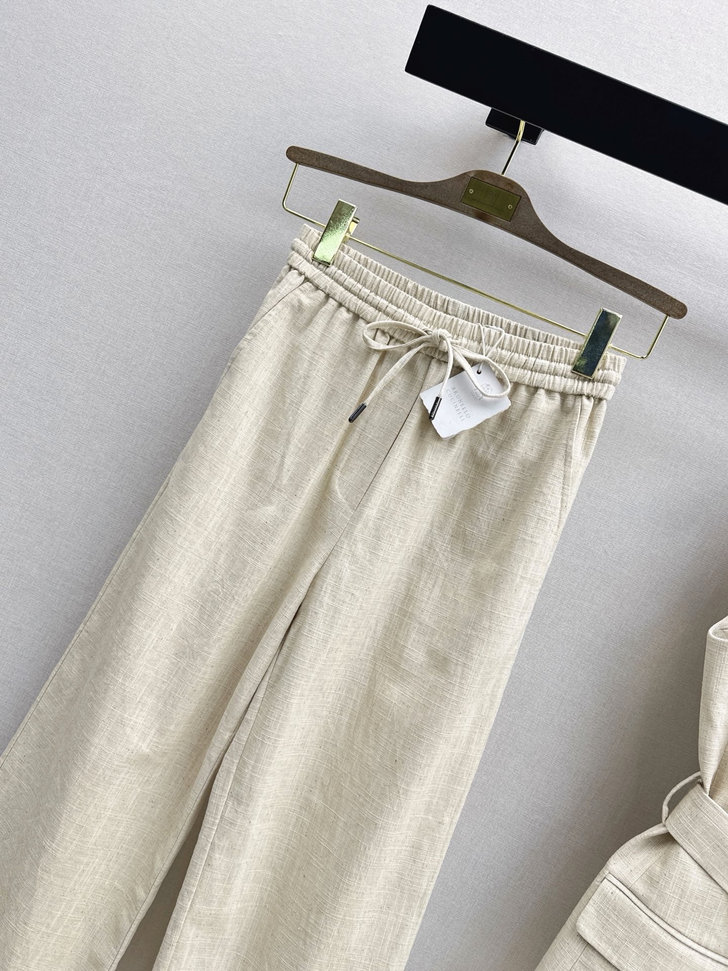 Brun 26ss linen cropped pants