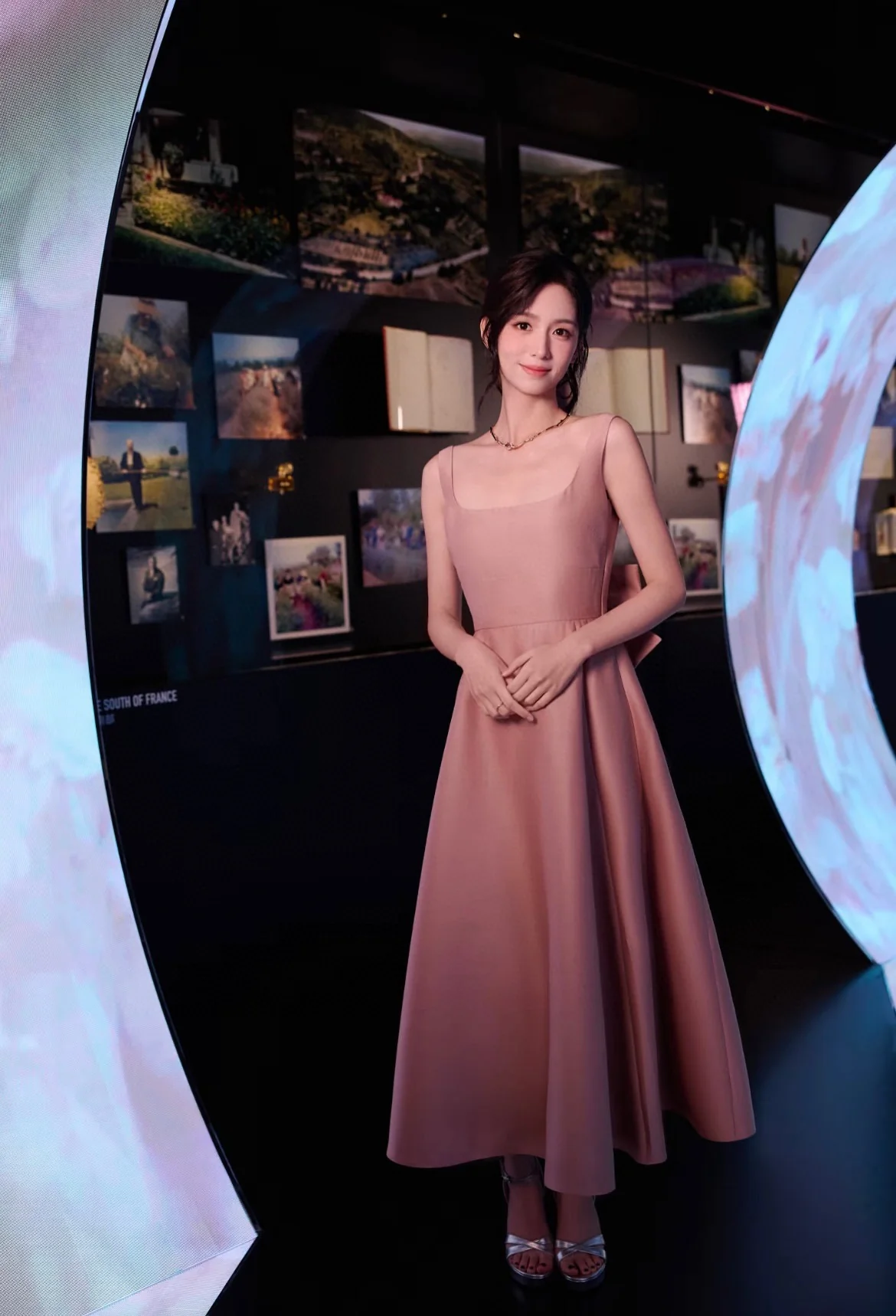 CD 25fw slip dress with bow