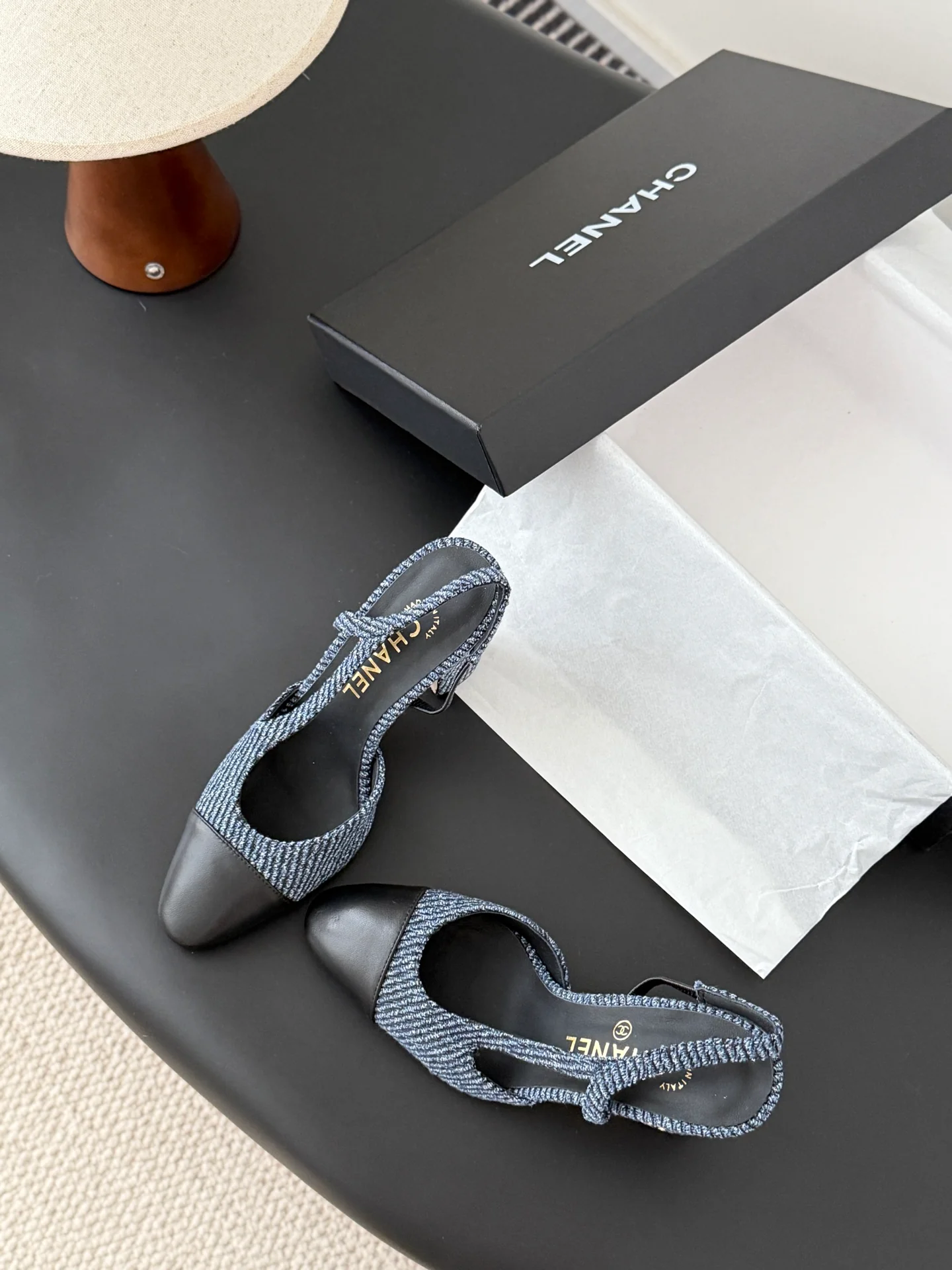 Chan 25fw slingback heels