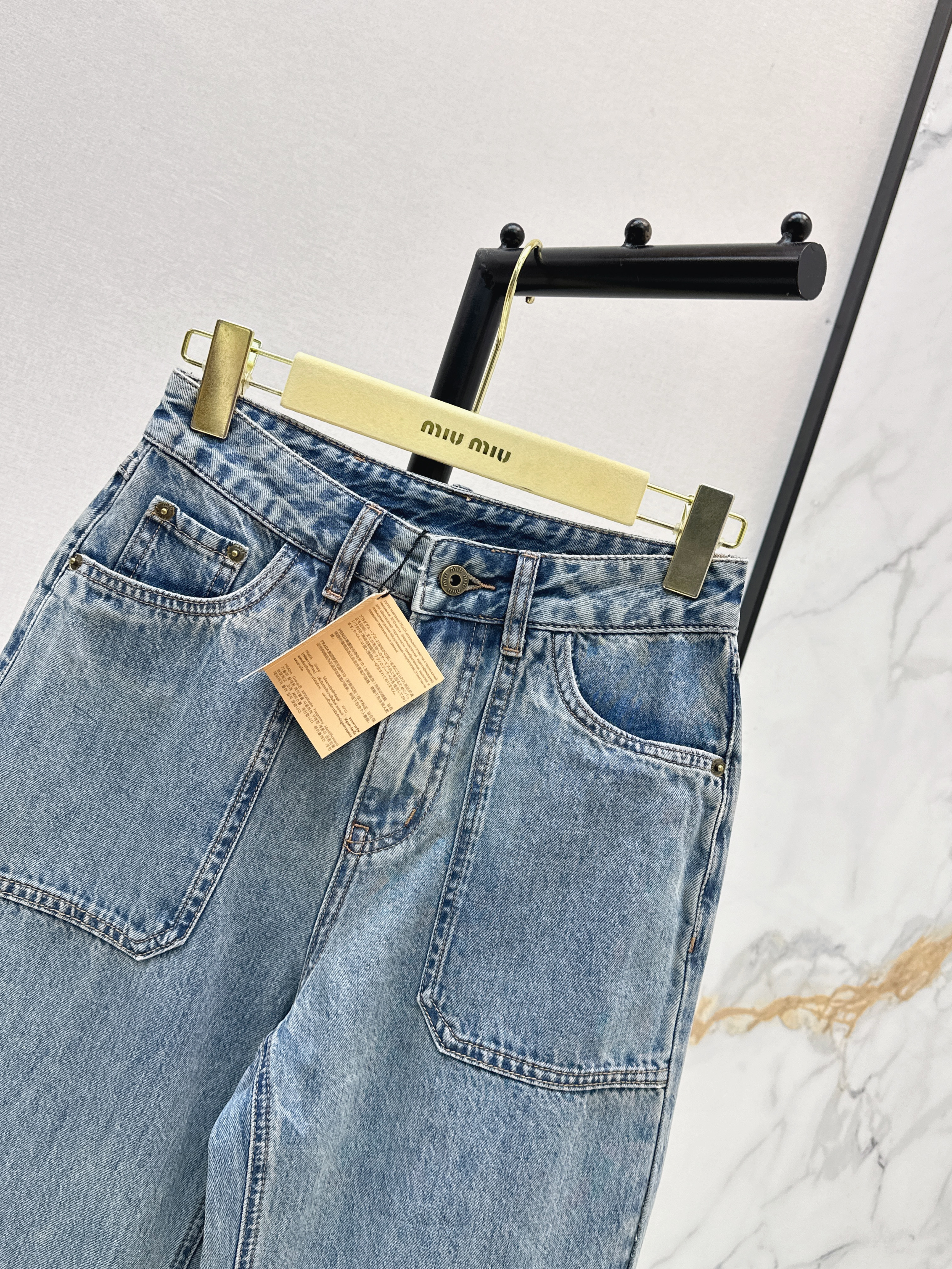 Miu 26ss straight-leg jeans