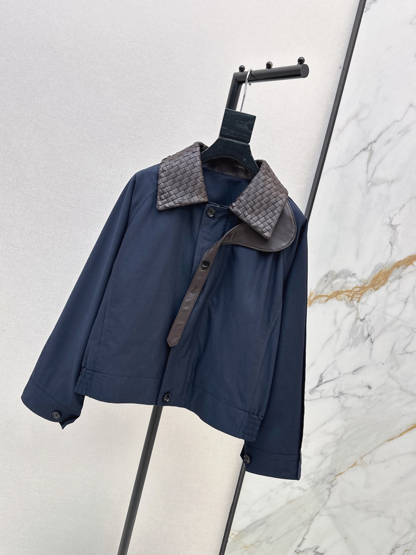 Bott 26ss woven neck jacket