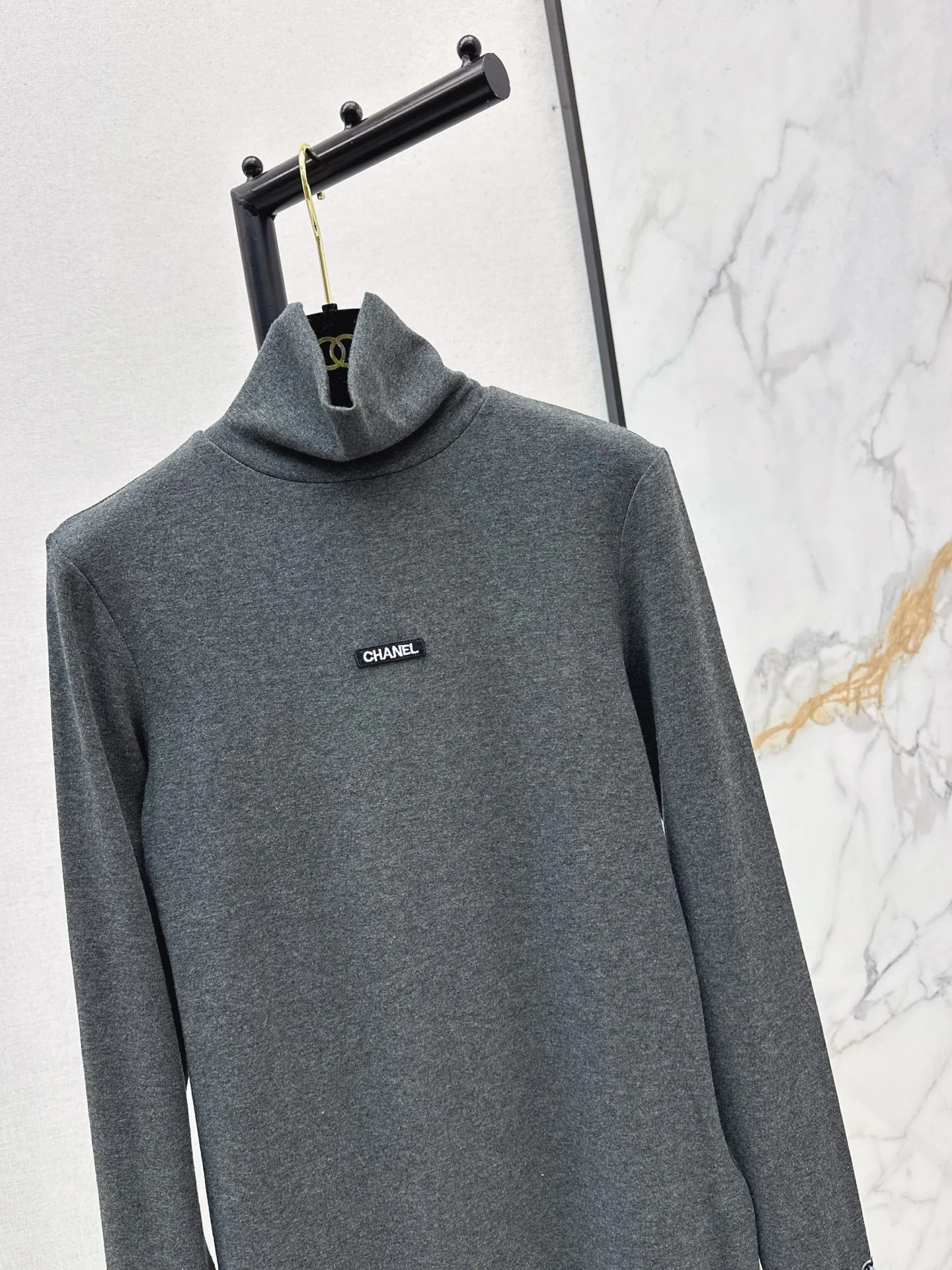 Chan 25fw high neck basic tee