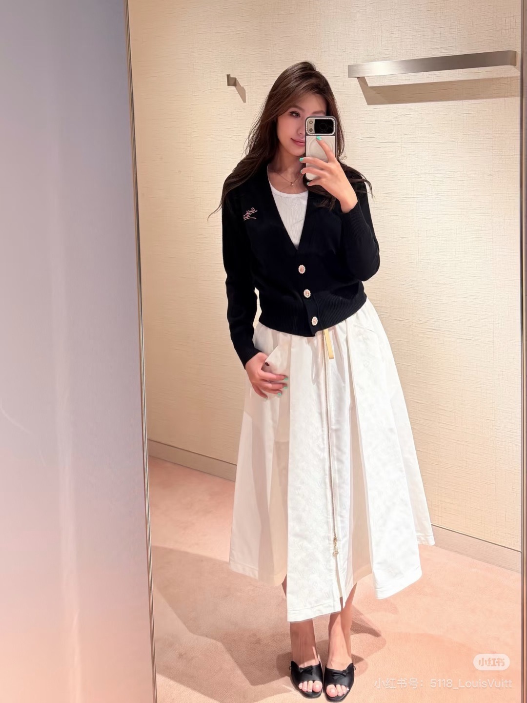 Loui 26ss jacquard skirt