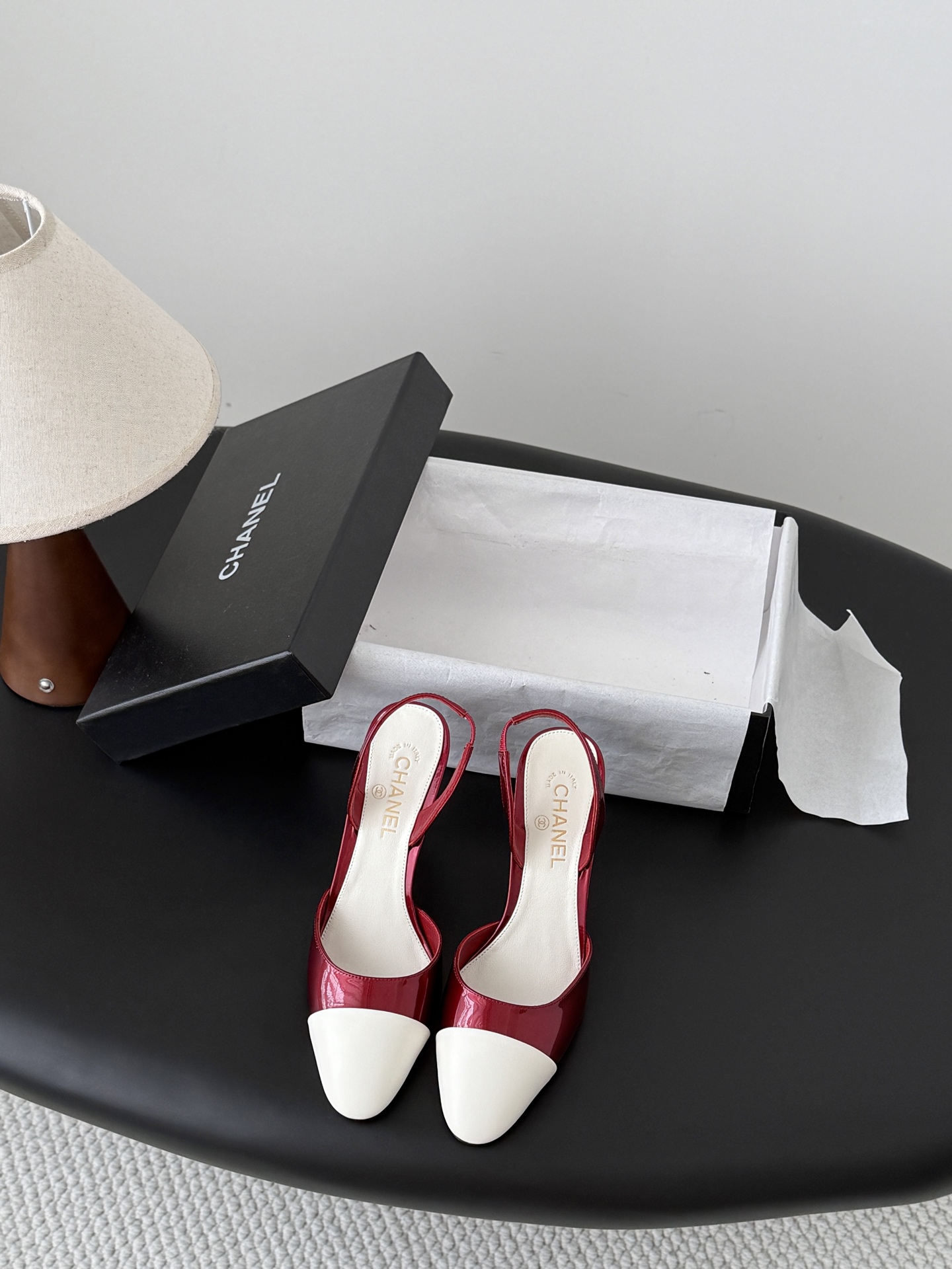 Chan 26A slingback heels