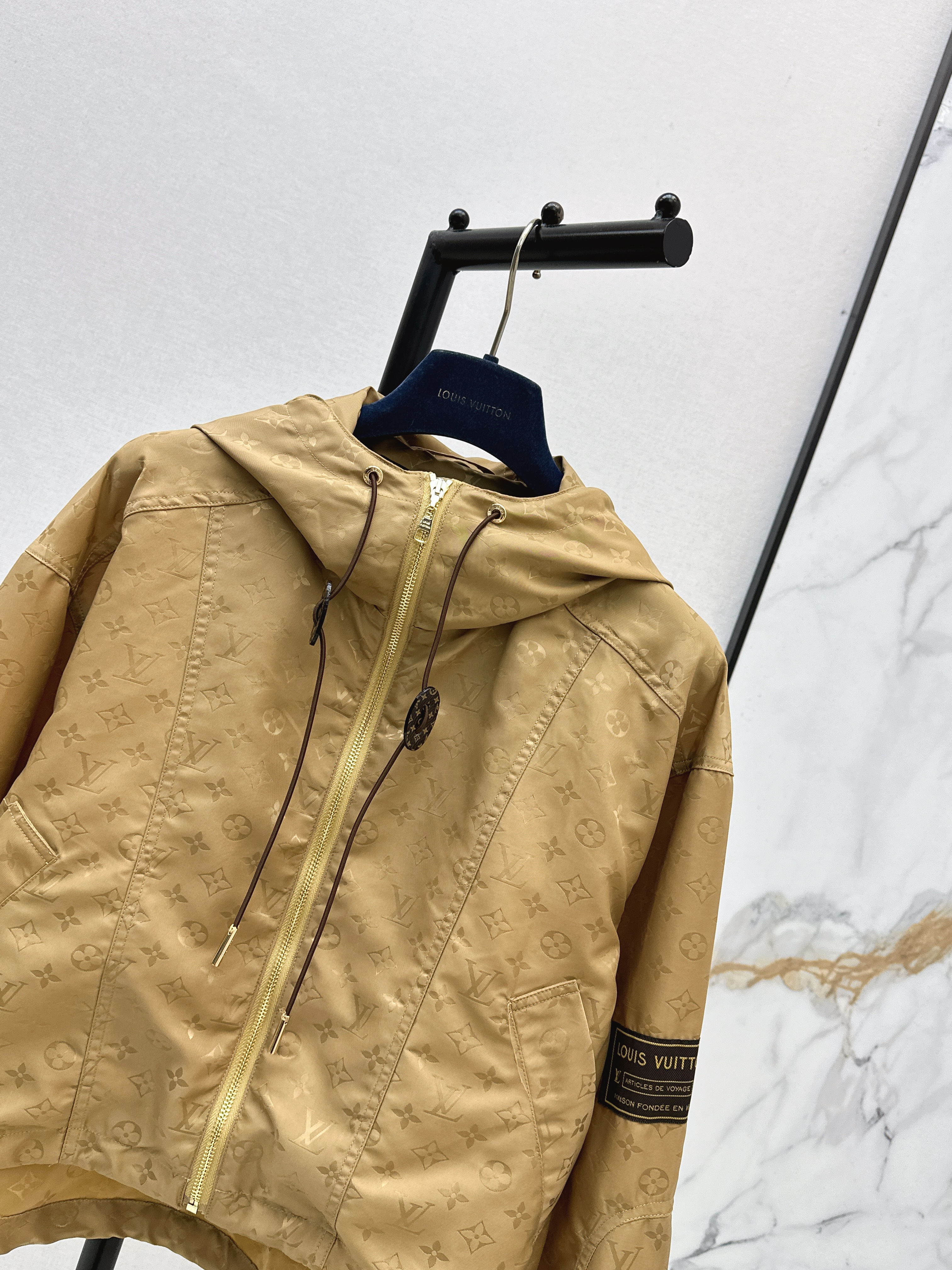 Loui 26ss jacquard hooded jacket