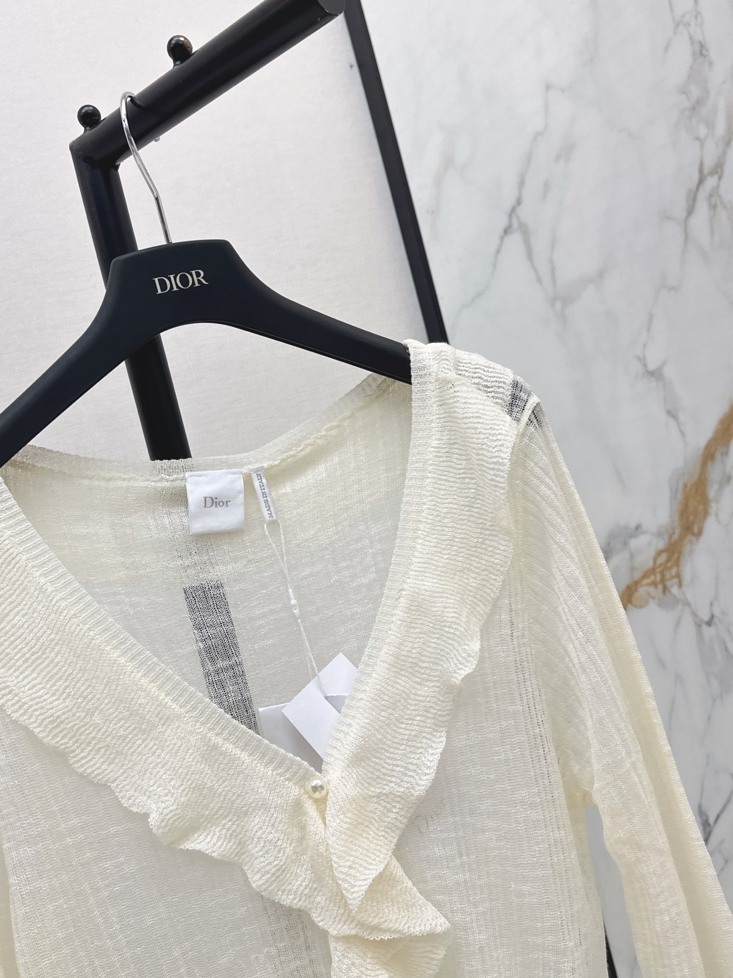 CD 26ss ruffle v-neck cardigan
