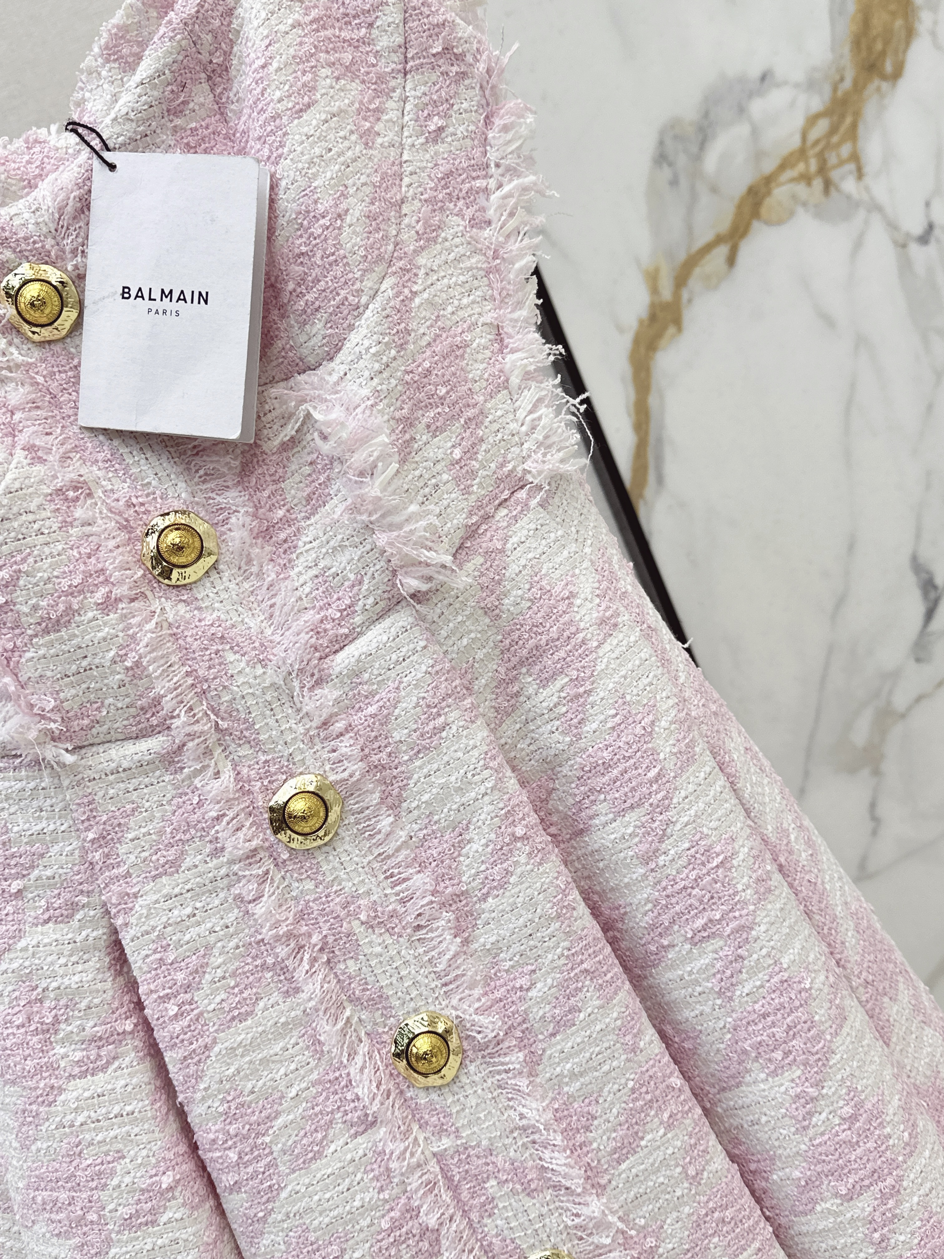 Bal 26ss fringe slip dress