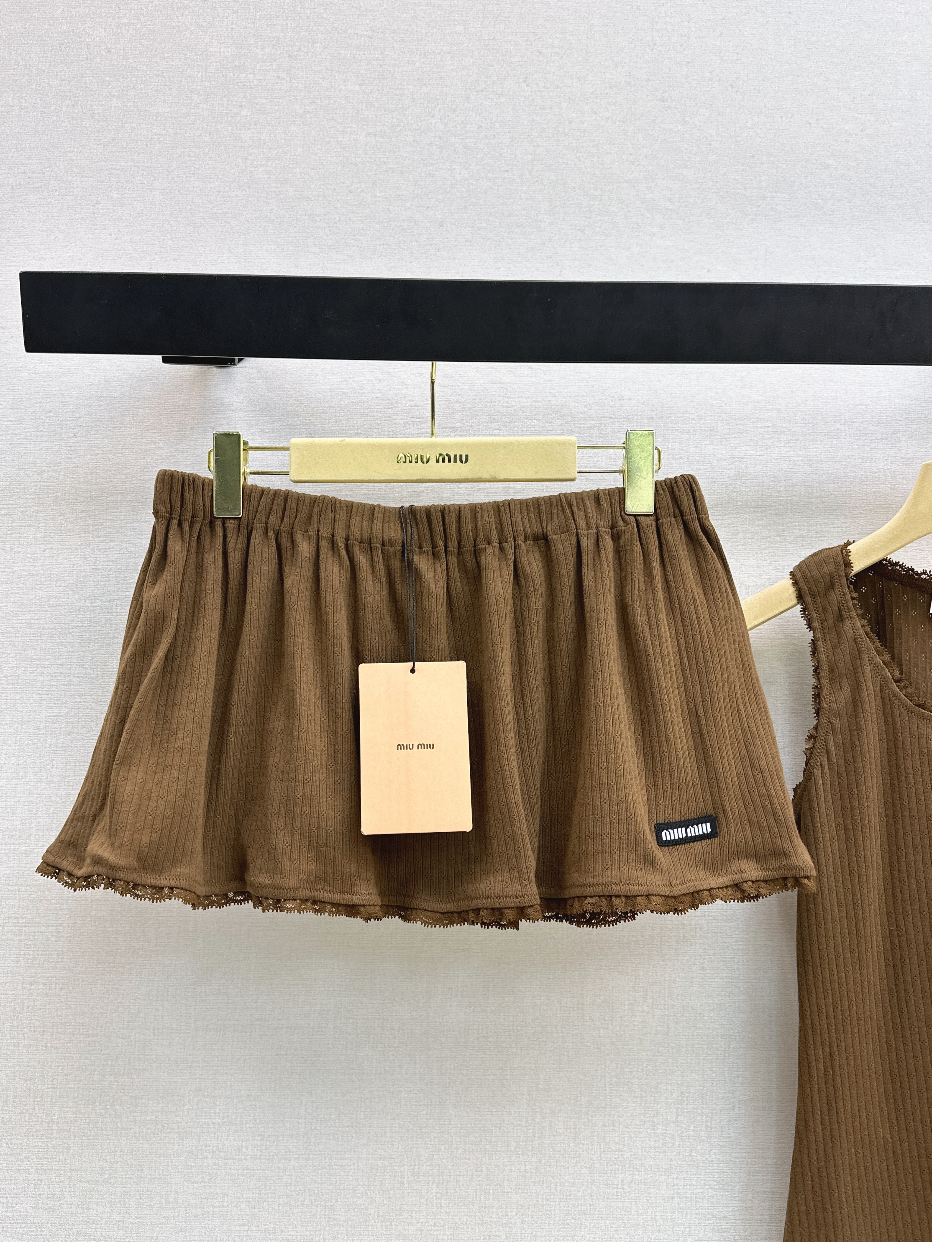 Miu 26ss vest skirt set