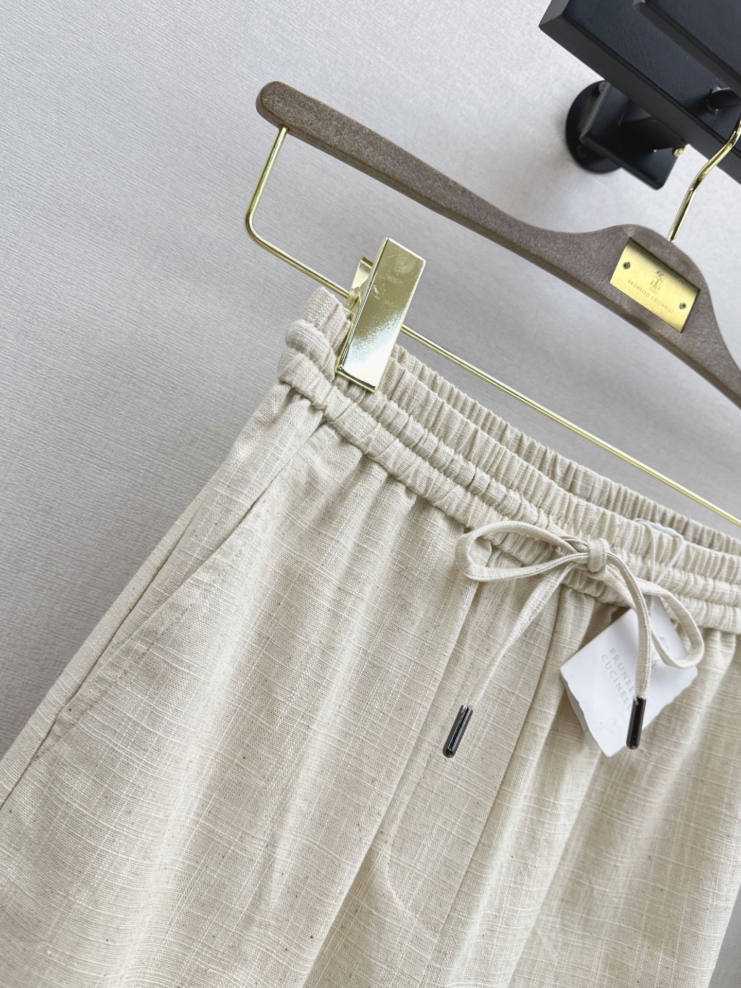 Brun 26ss linen cropped pants