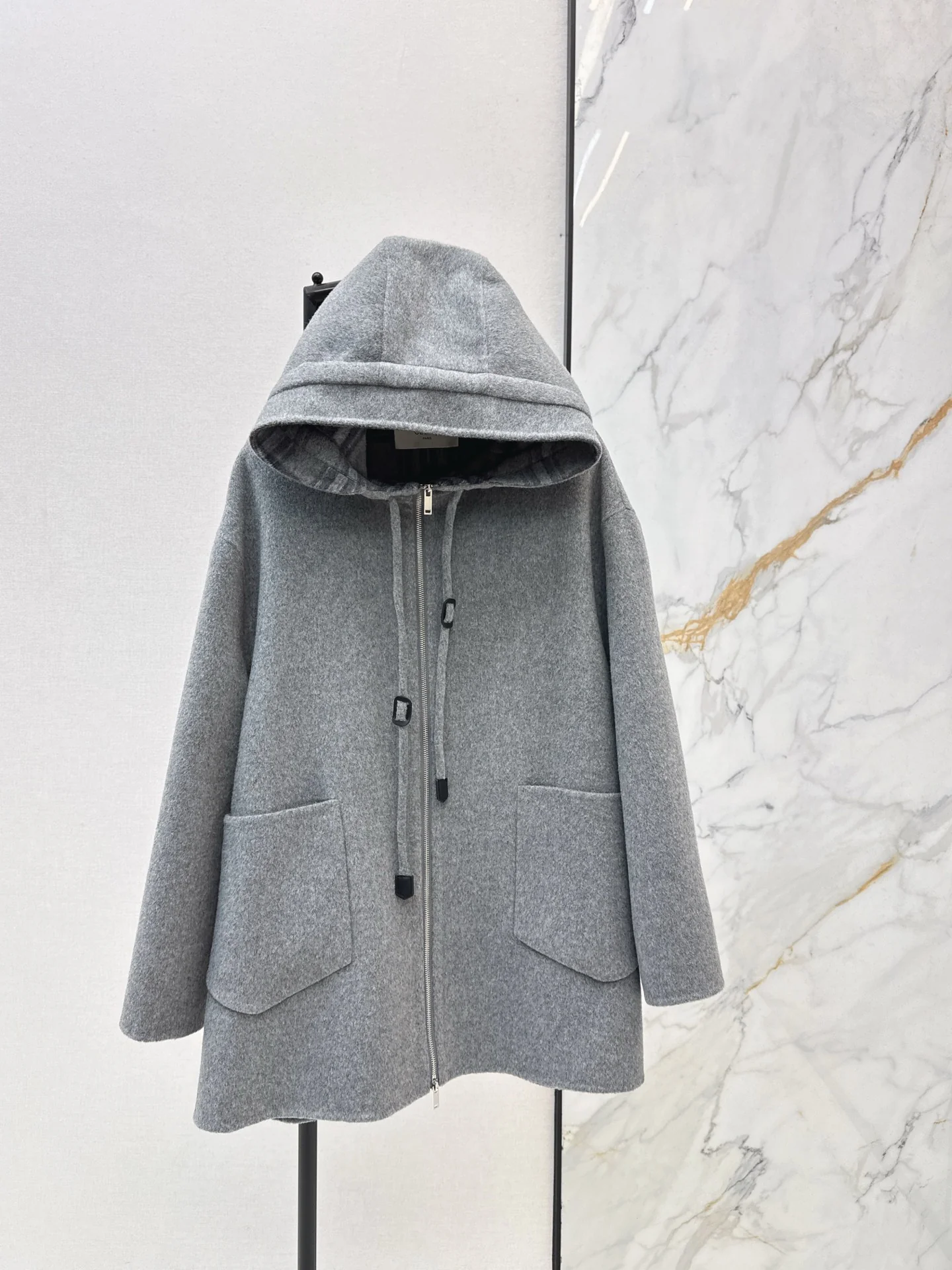 Celi 26ss hooded woolen jacket