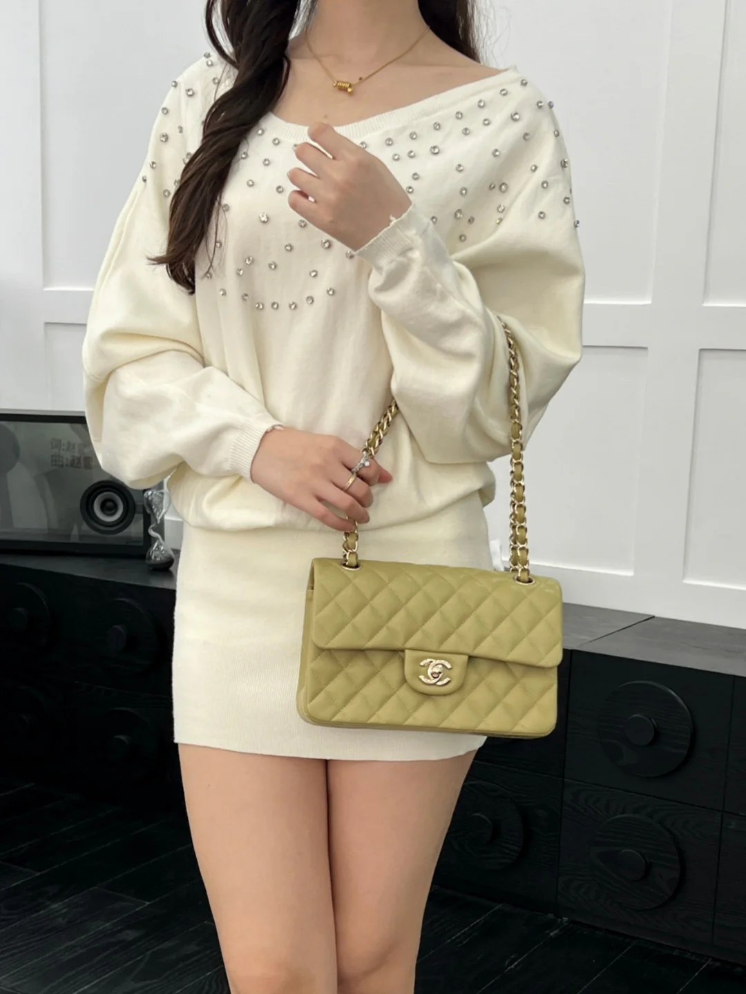 Chan cf23 chain shoulder bag