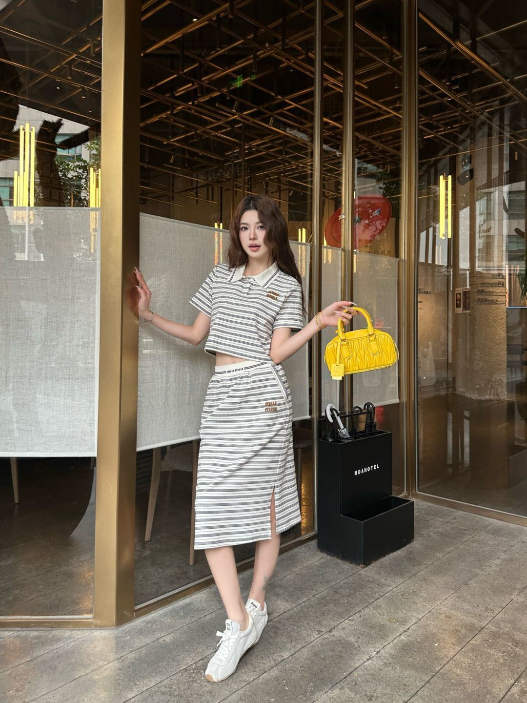 Miu 26ss stripe outfit sets