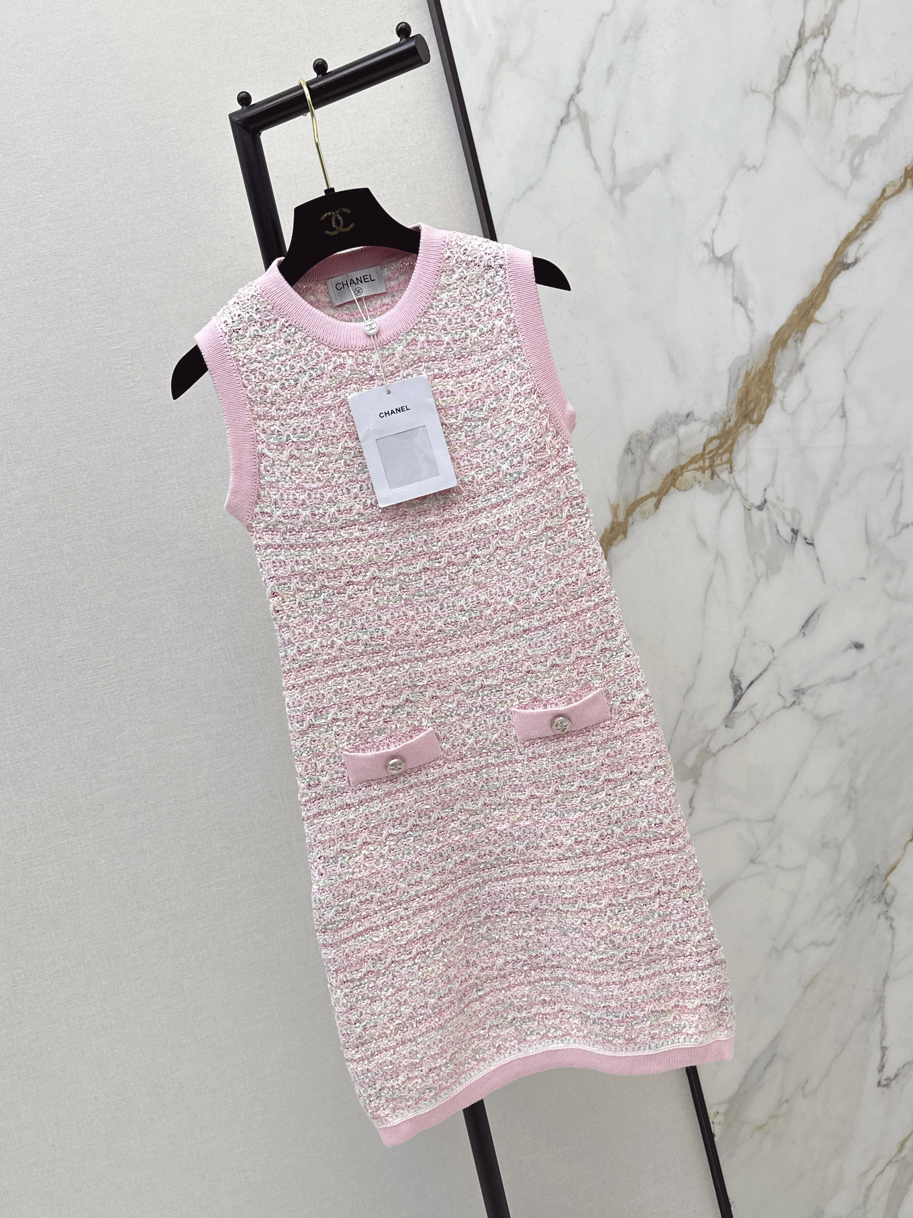 Chan 26ss knitted dress