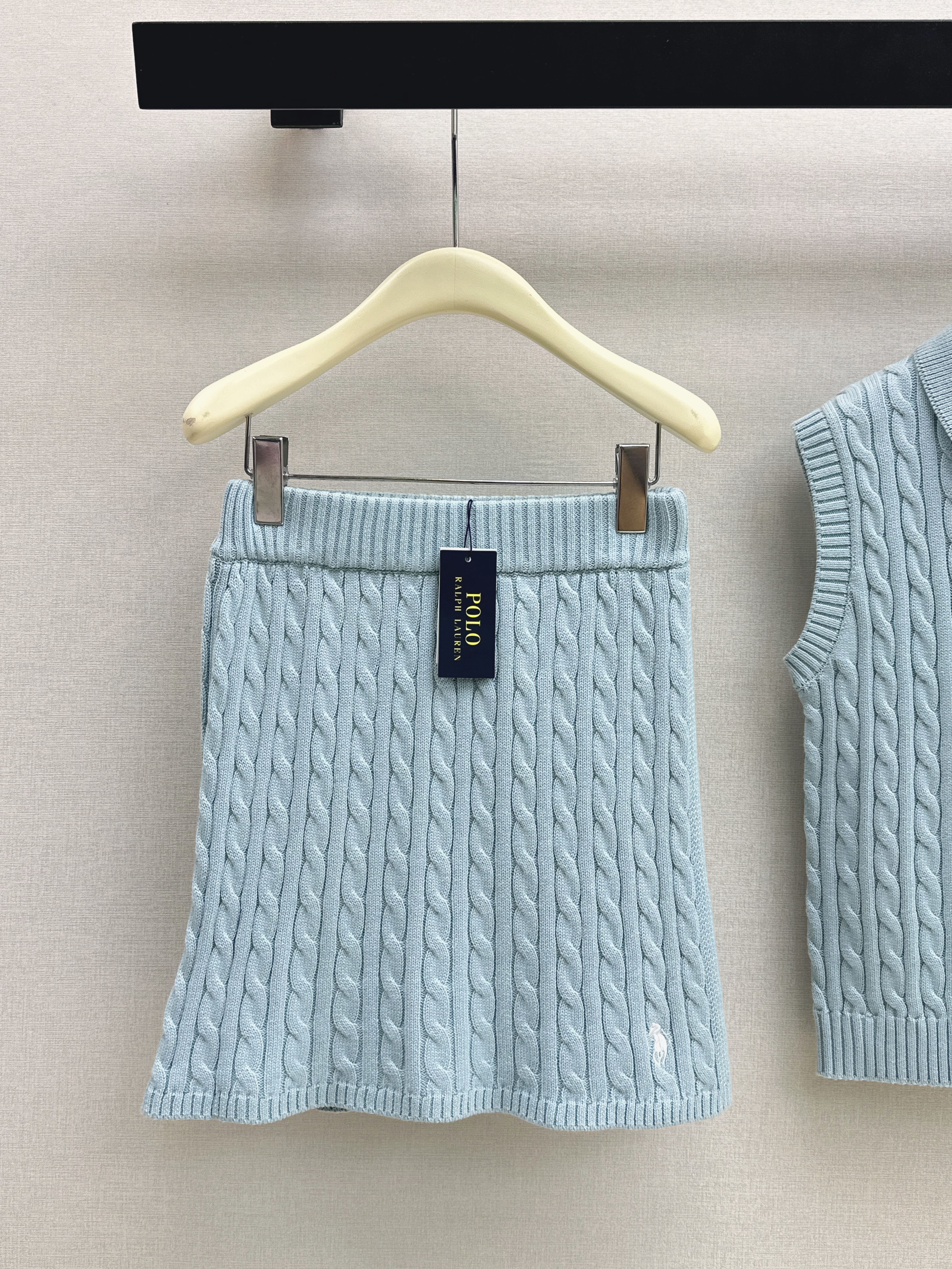 Ralp 26ss polo vest skirt set