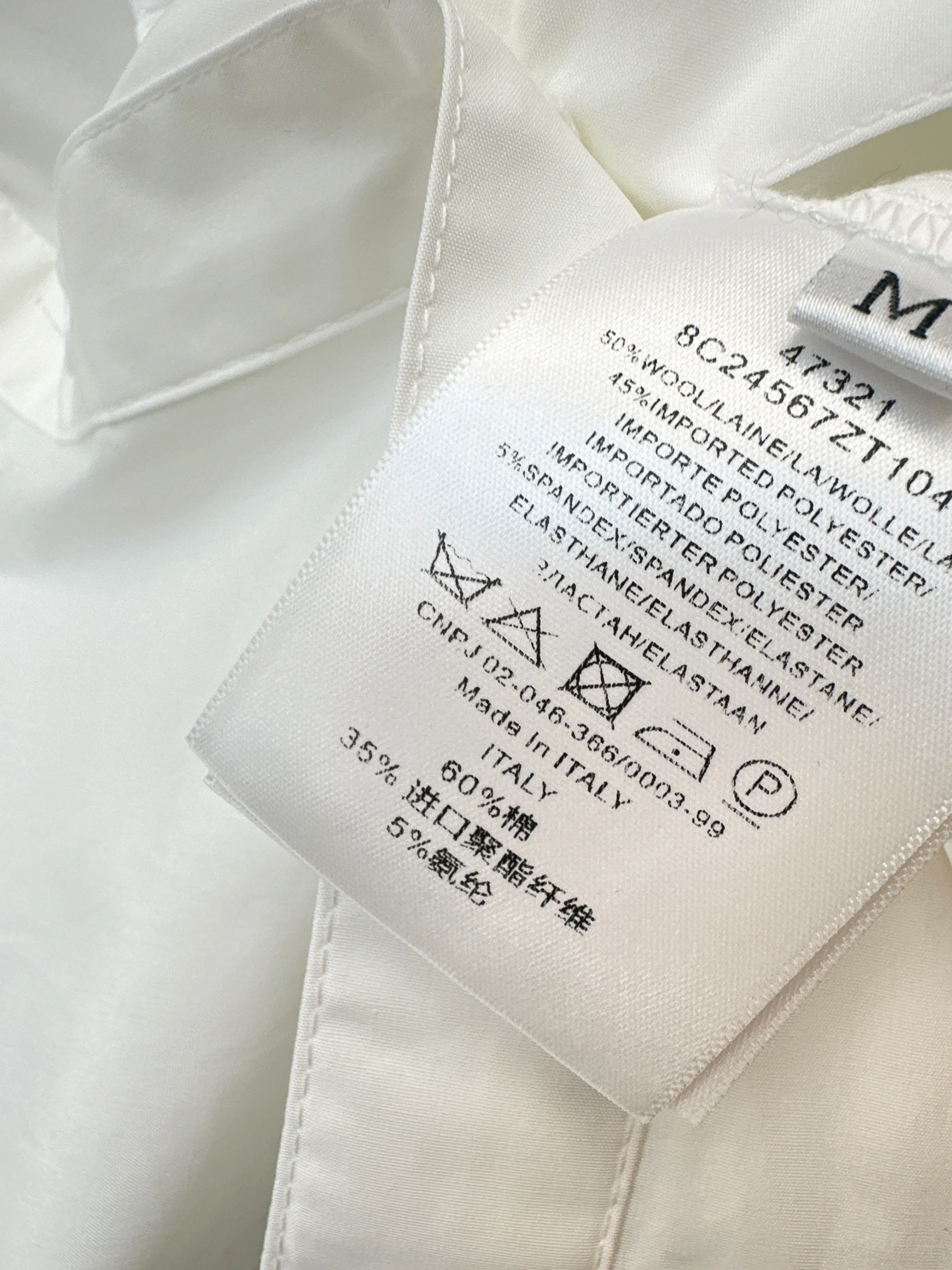 Miu 26ss ruffle-trim lace shirts