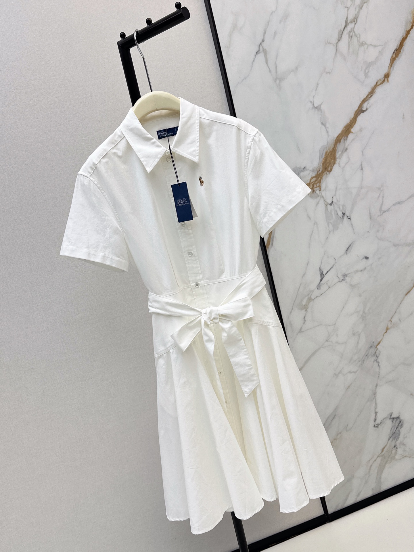 Ralp 26ss belted shirt dress