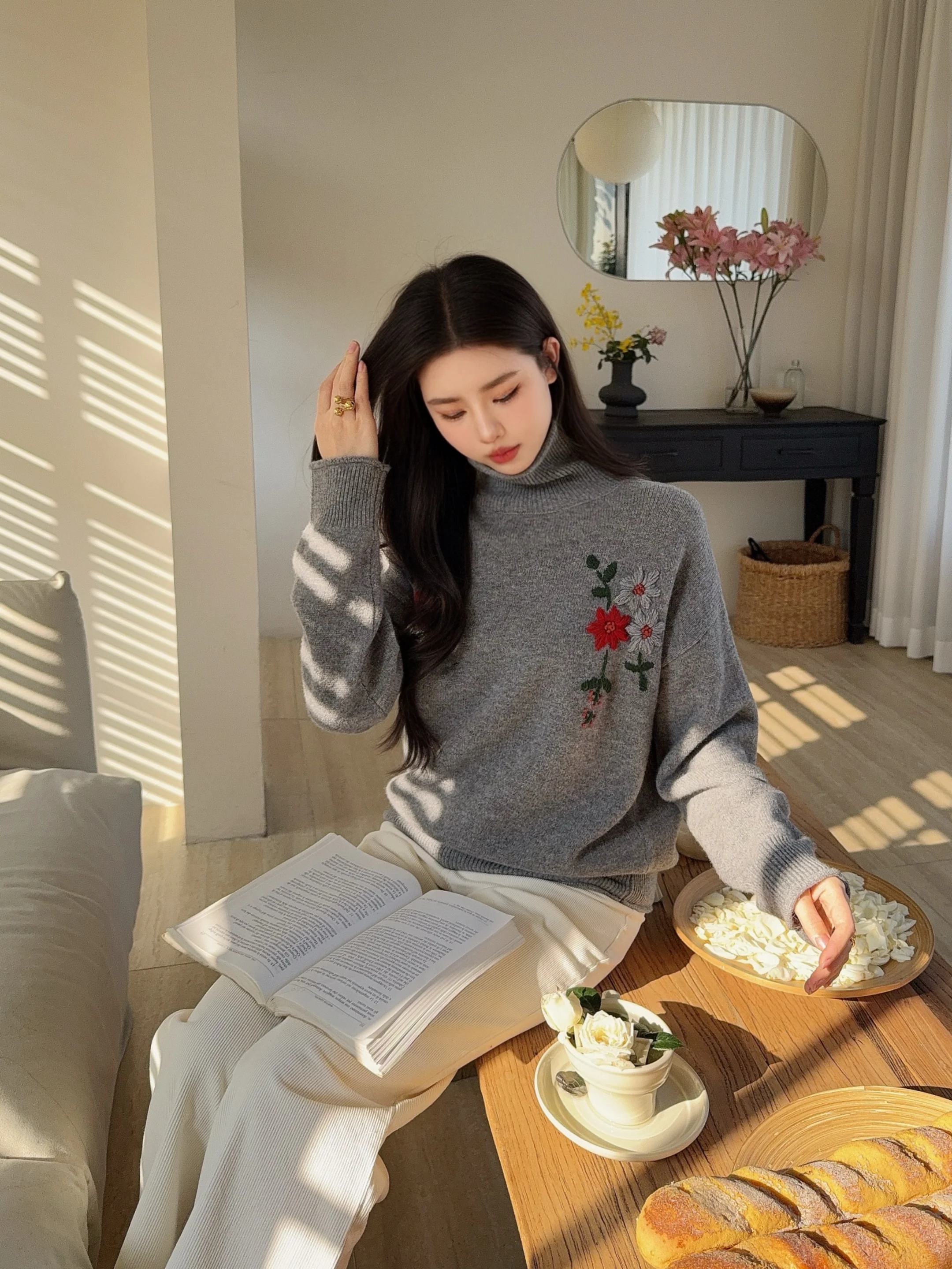 Es 26ss embroidery sweater