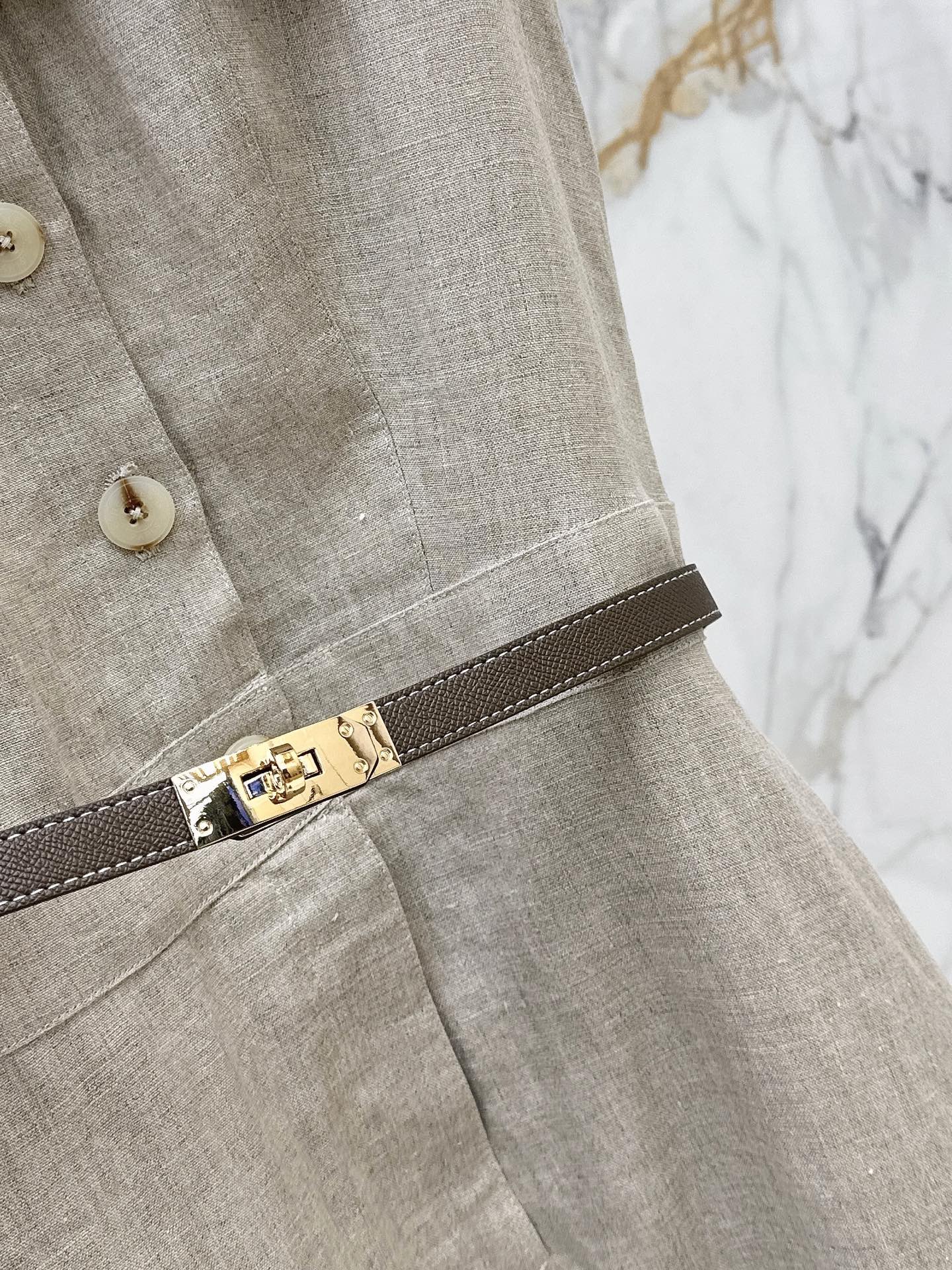 Her 26ss sleeveless shirt dress