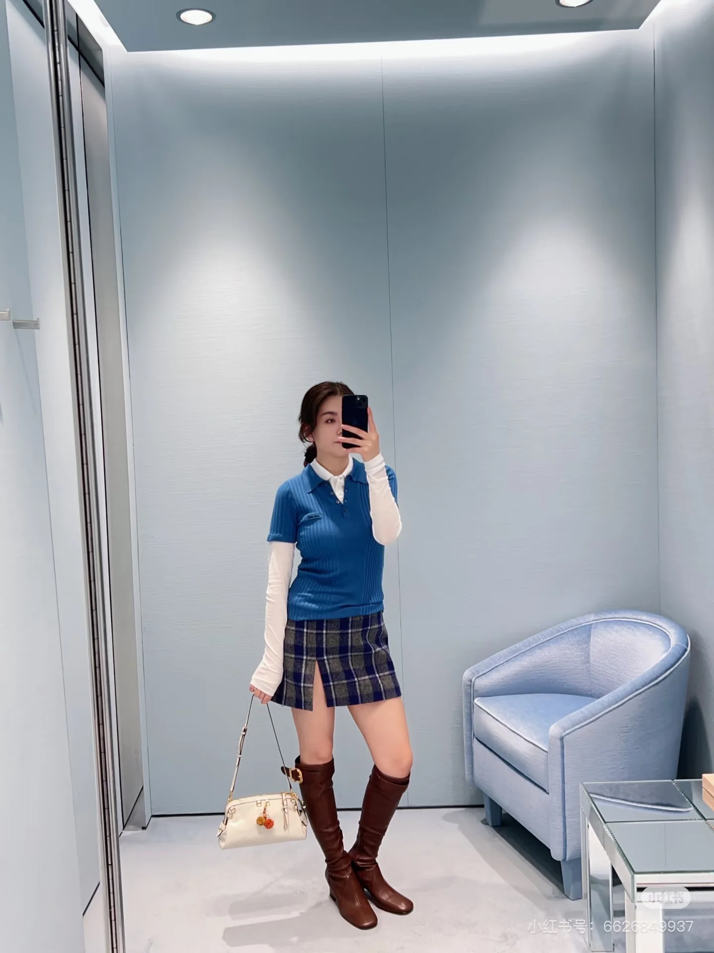 Miu 26ss polo knitwear