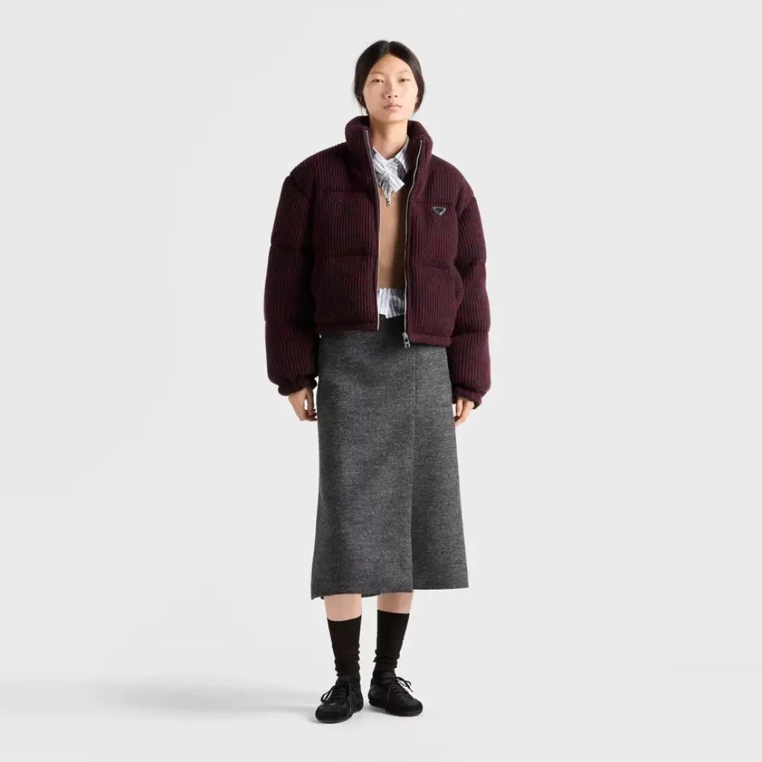 Prad 25fw knit down jacket