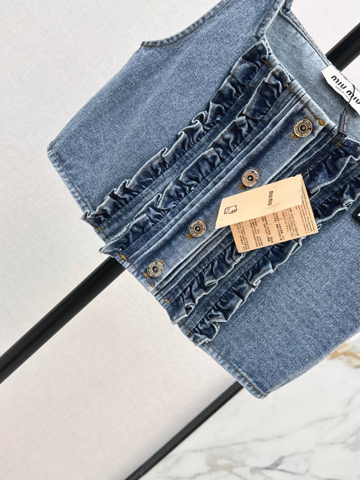 Miu 26ss denim camisole