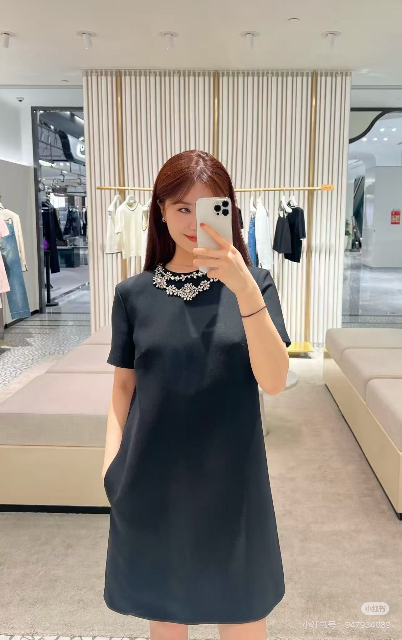 Valen 26ss beading dress