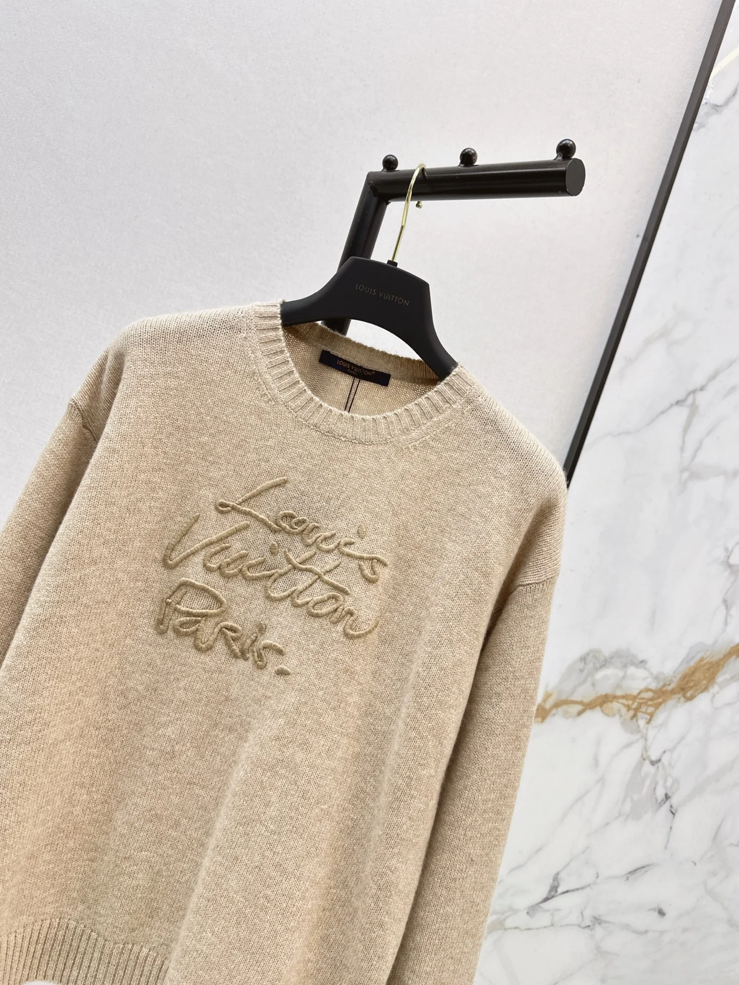Louis 26ss embroidery cashmere sweater