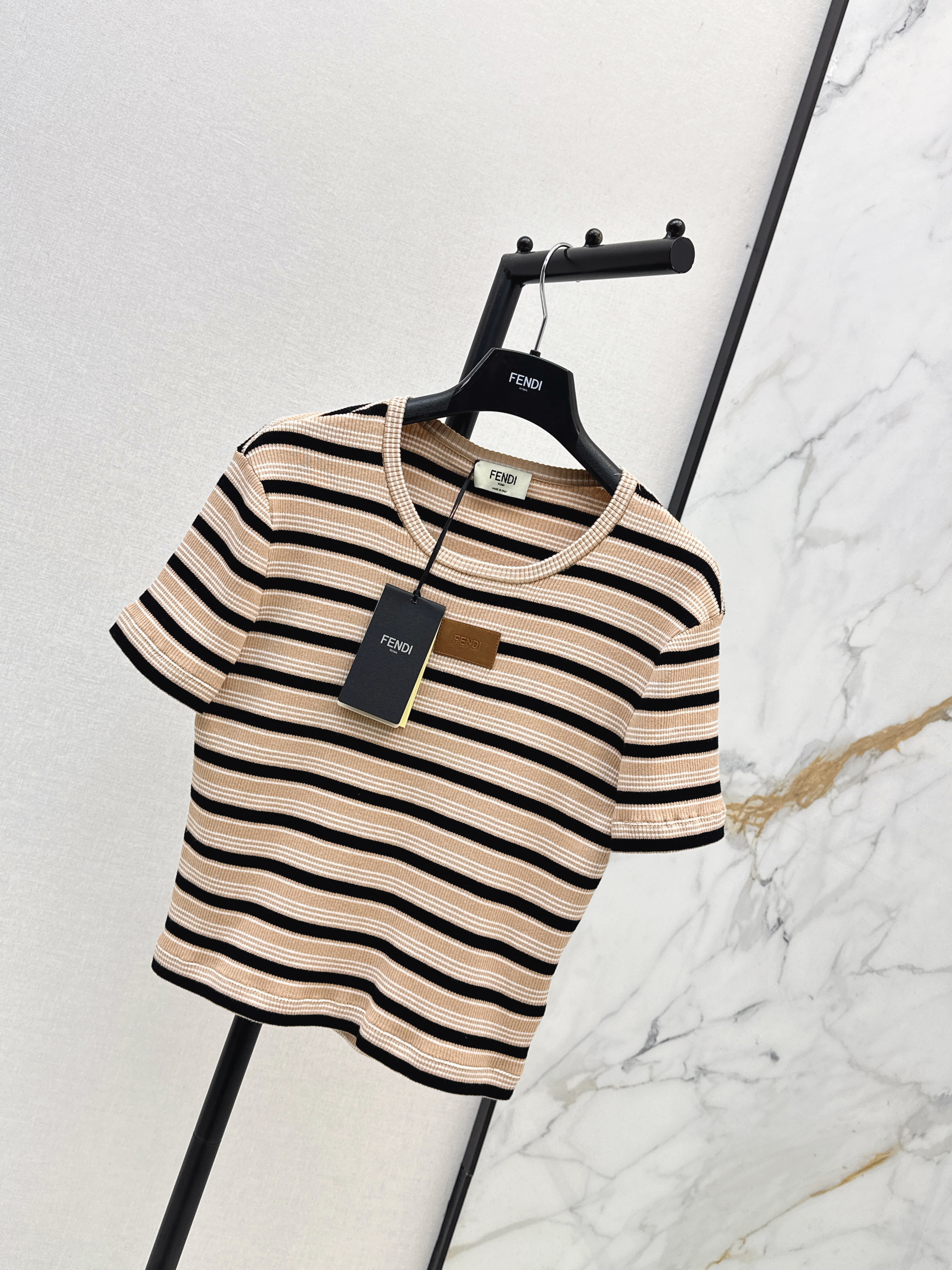Fend 26ss stripe t-shirt