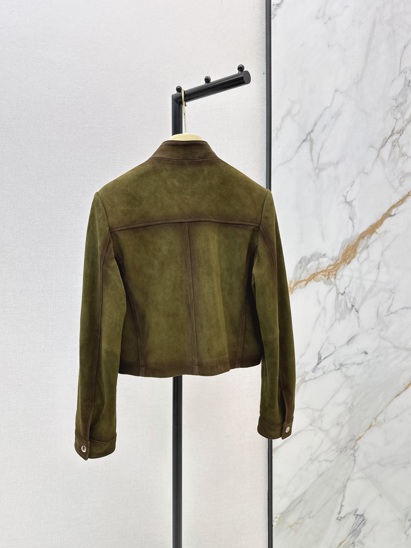 Miu 26ss suede leather jacket