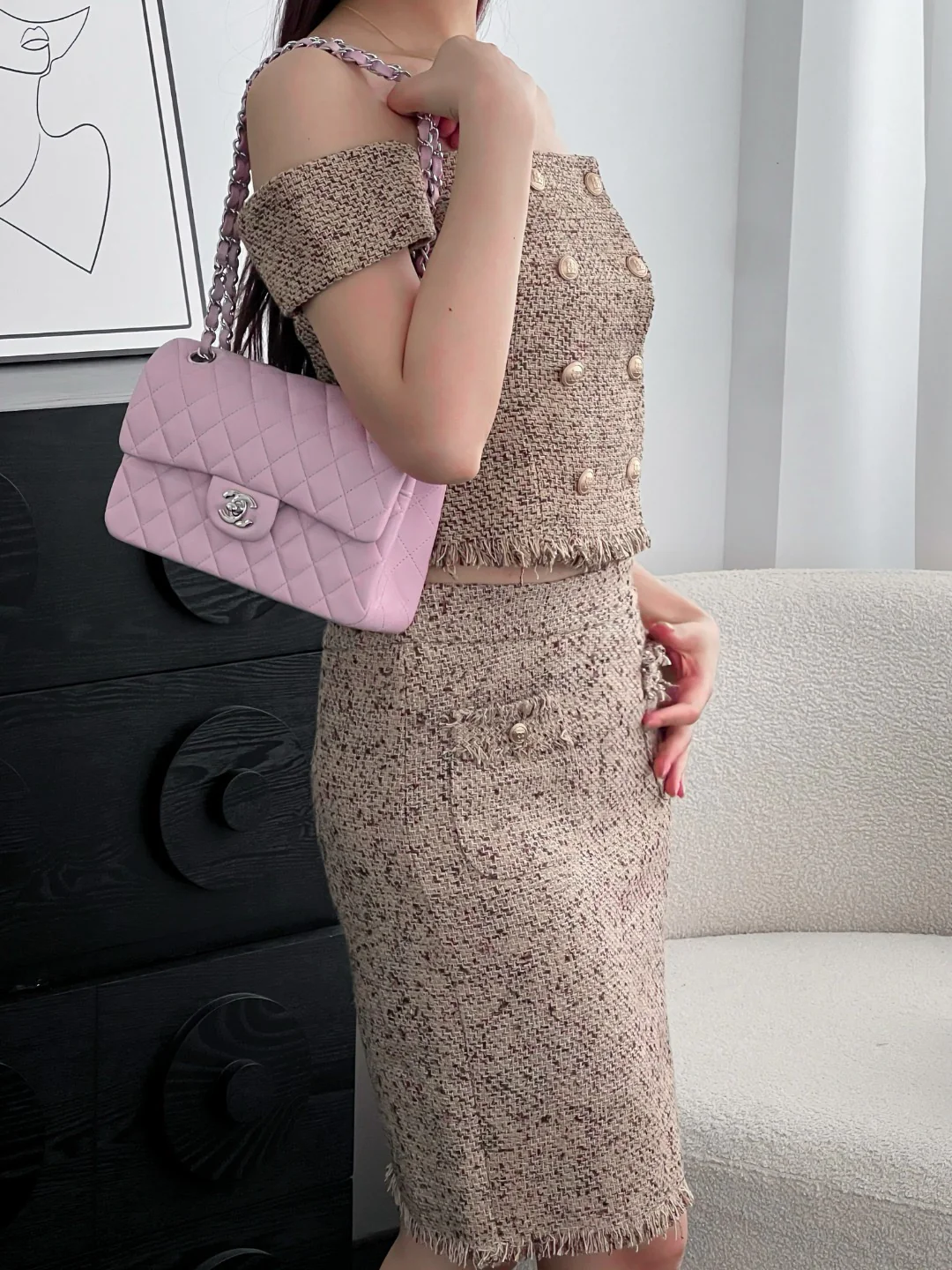 Chan cf23 chain shoulder bag