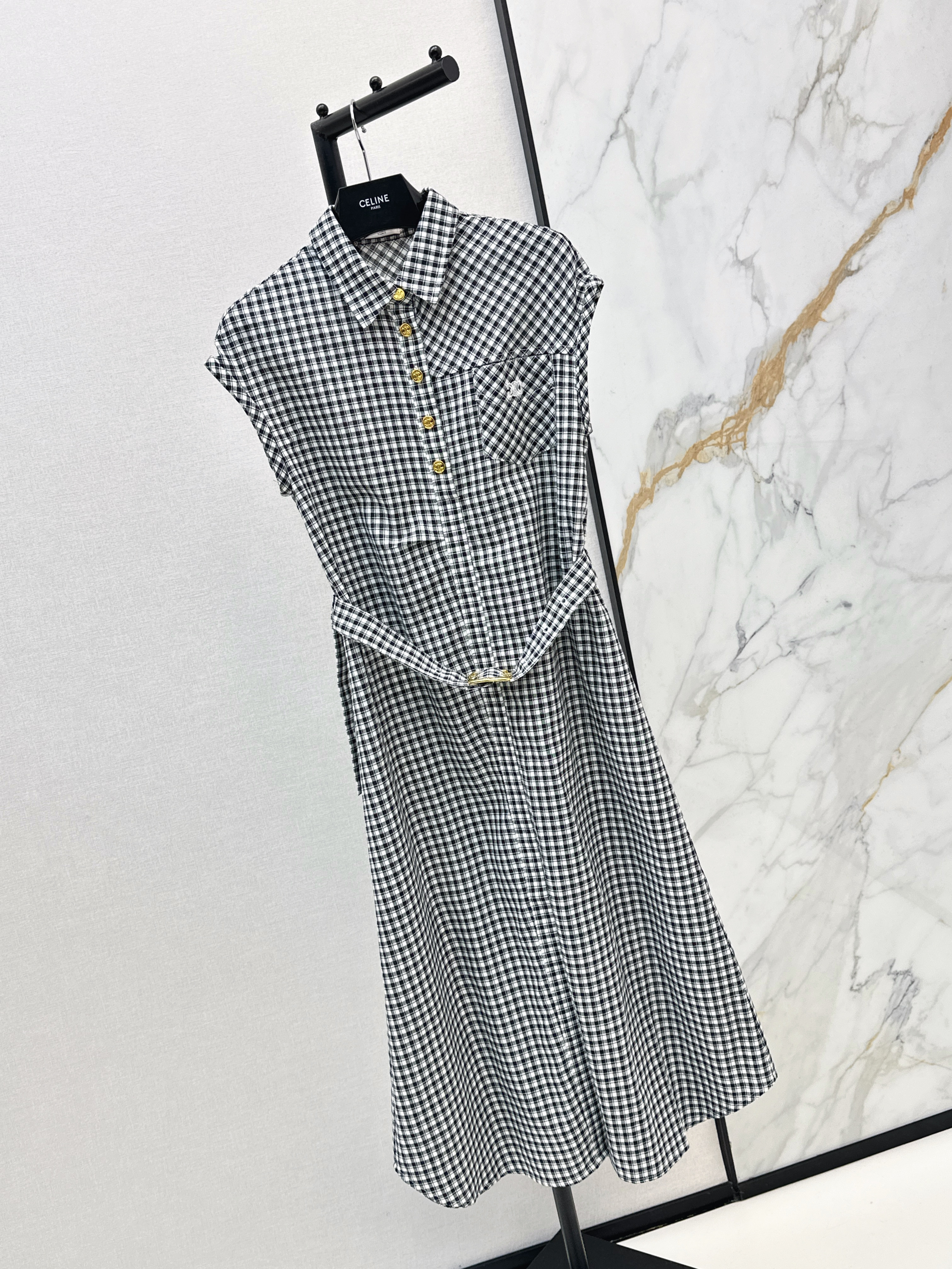 Celi 26ss check dress
