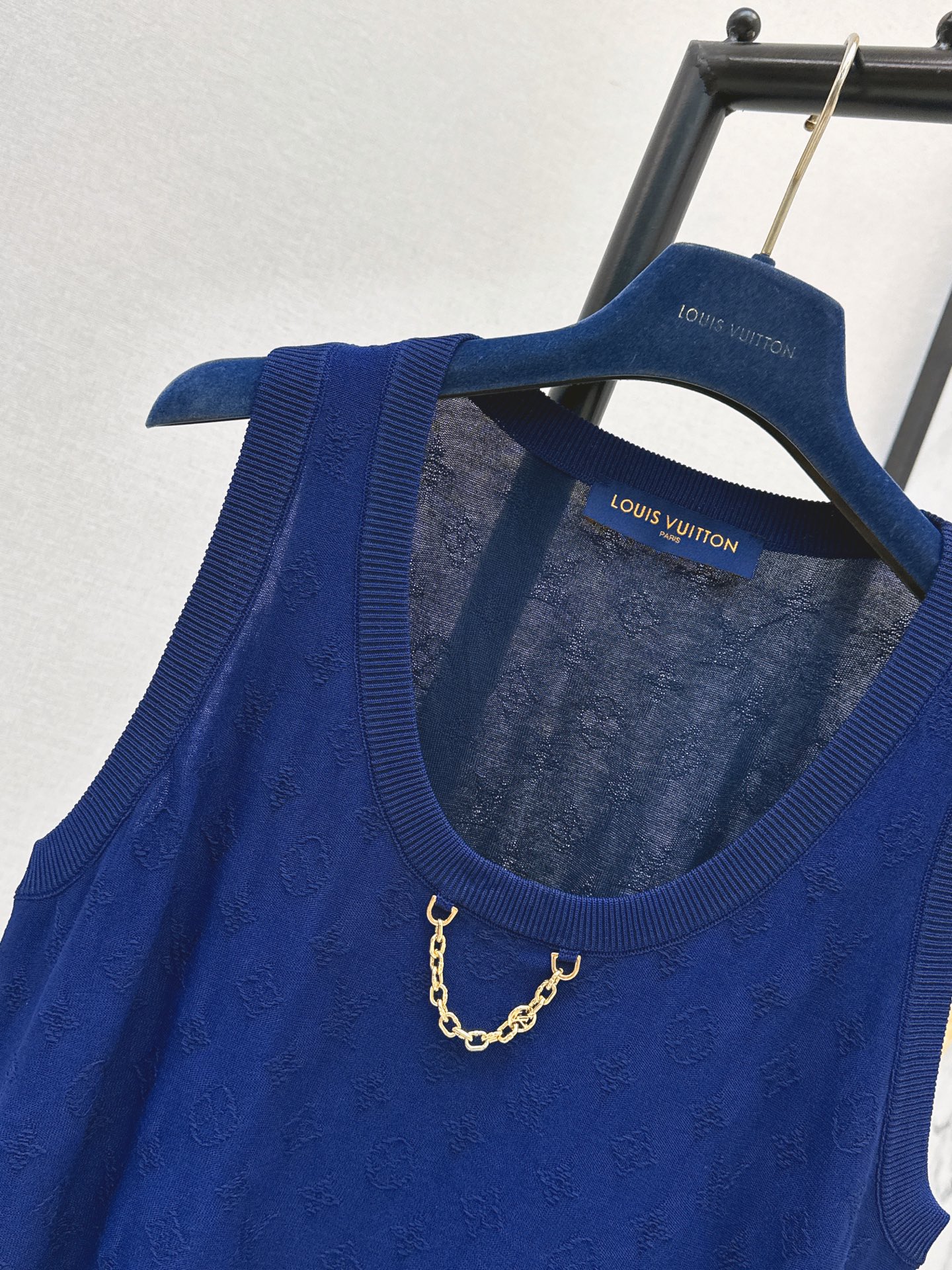 Loui 26ss jacquard knit vest