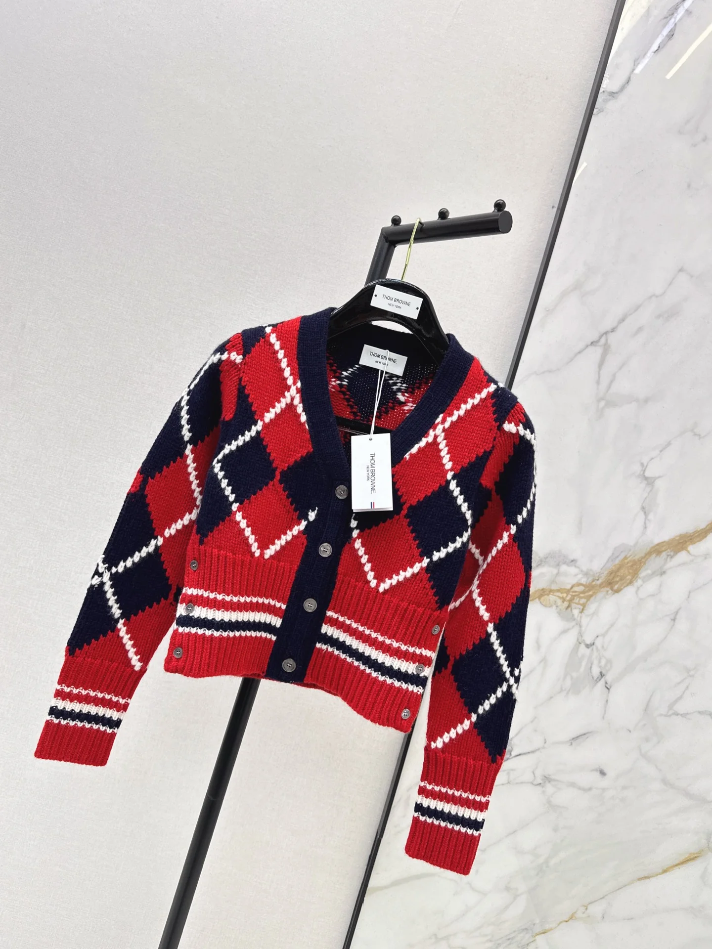 Thom 25fw jacquard cardigan