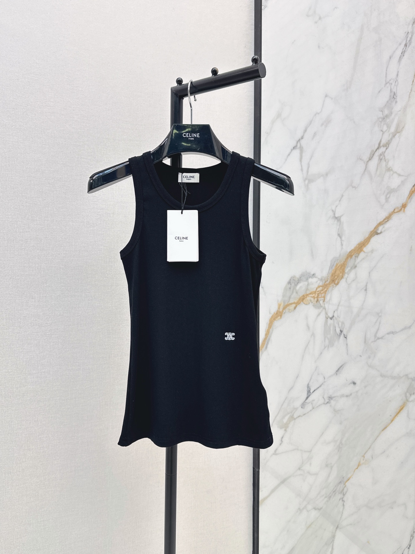Celi 26ss rib knit vest