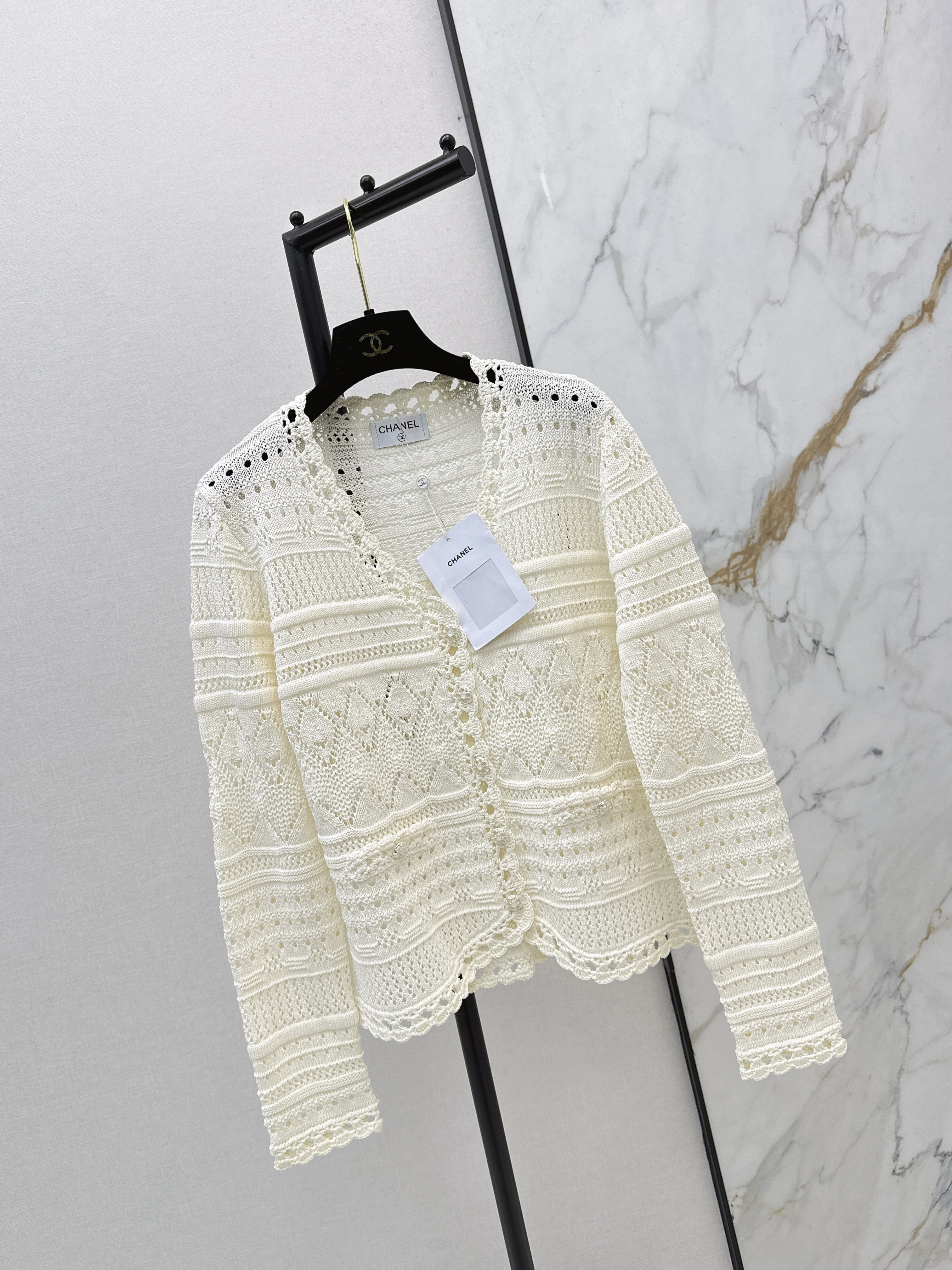 Chan 26ss hollow cardigan