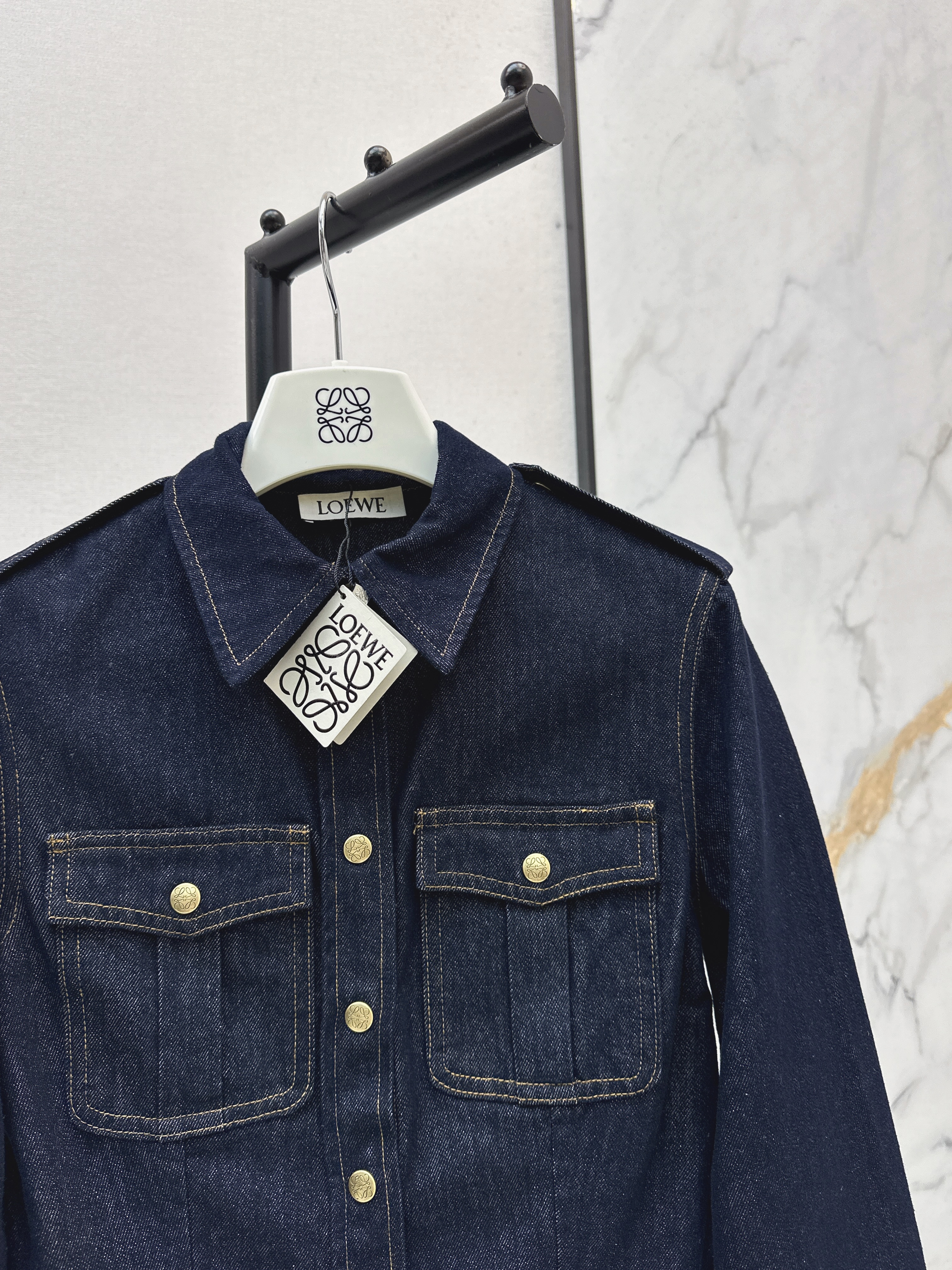 Loe 26ss denim shirt