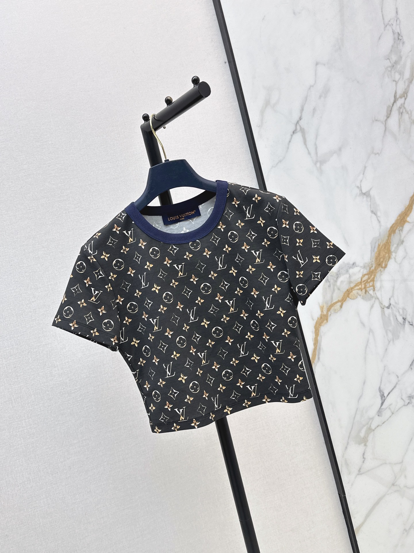 Loui 26ss cropped print t-shirt