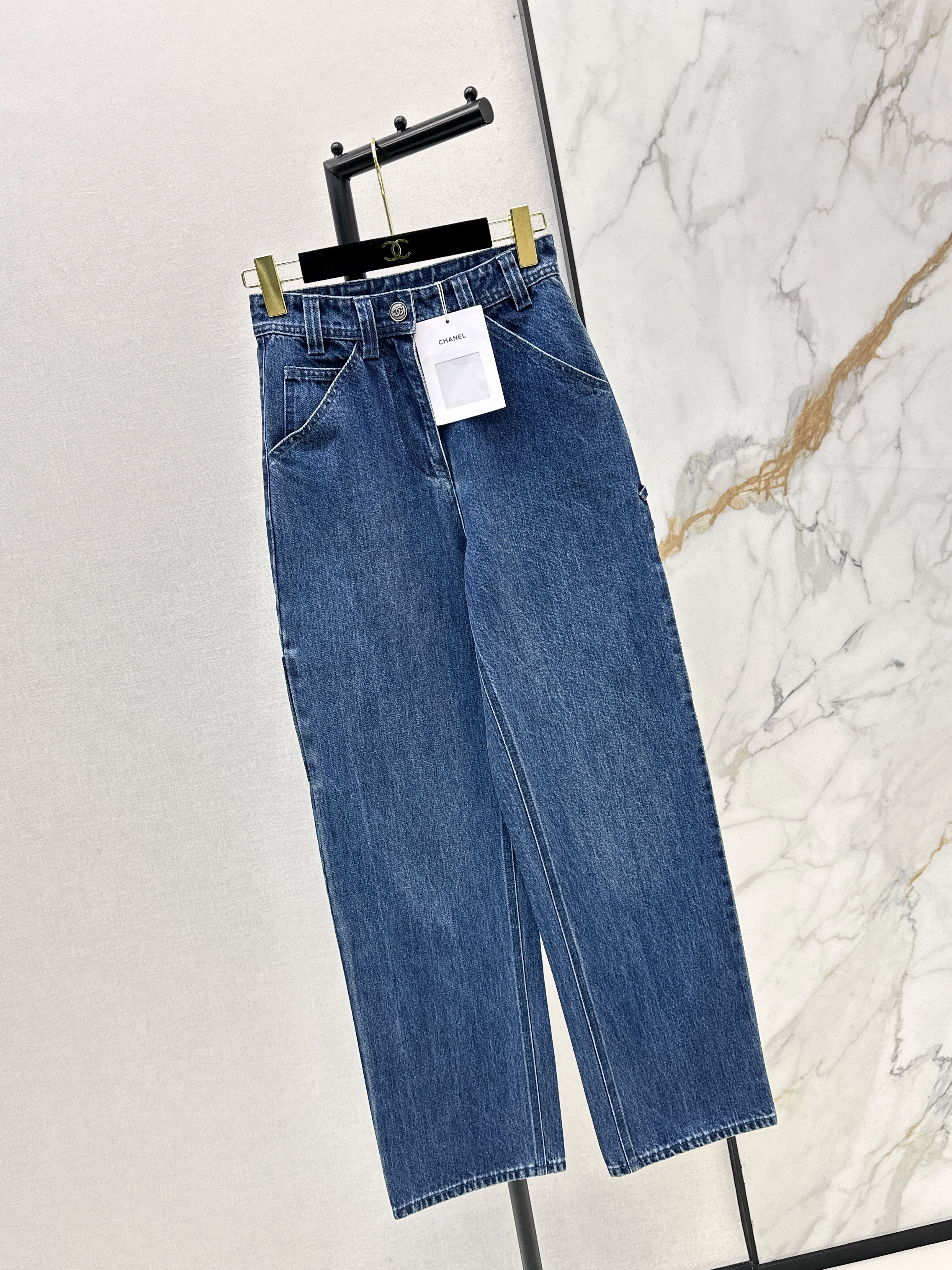 Chan 26ss wige-leg jeans