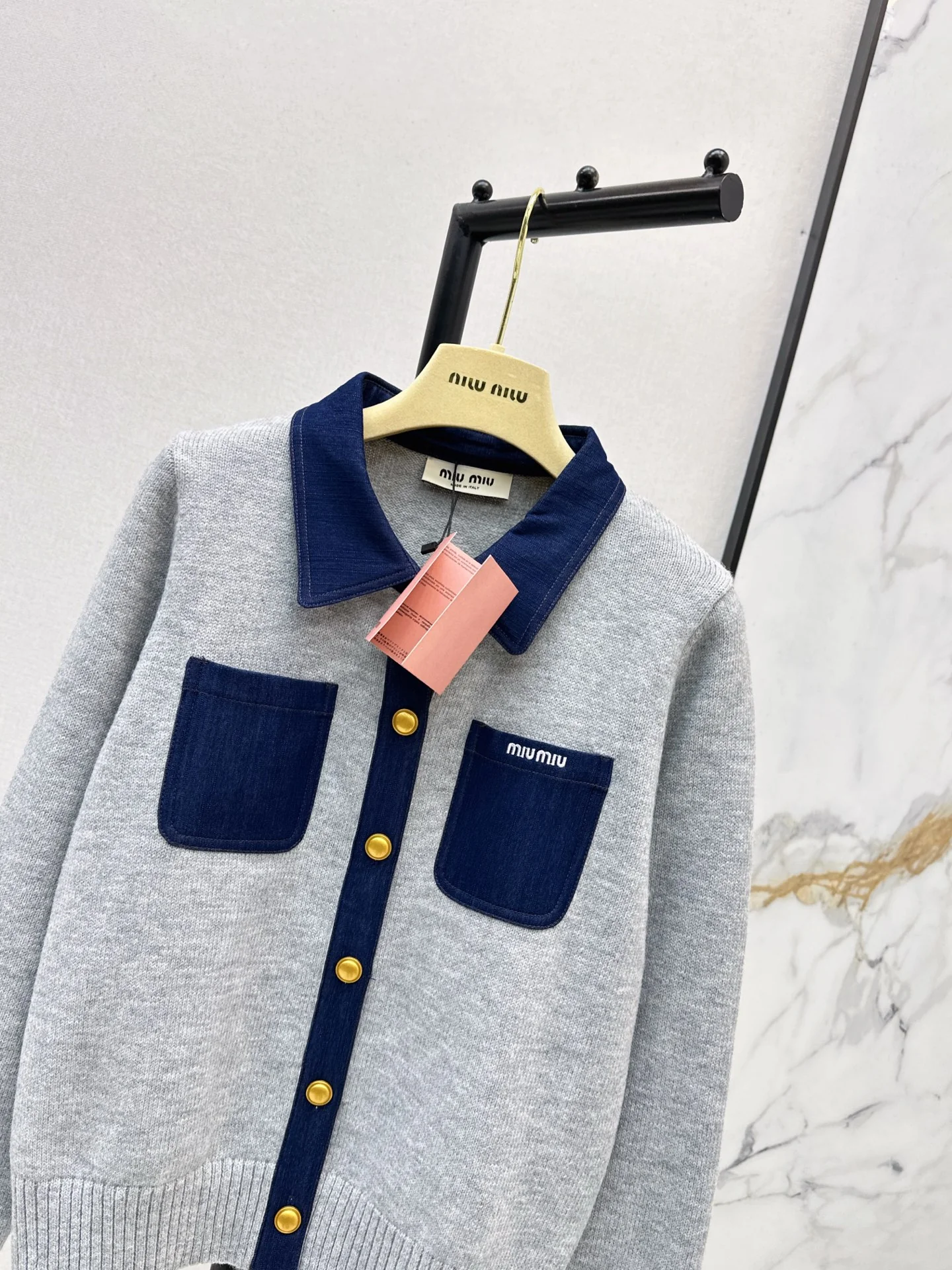 Miu 25fw wool cardigan