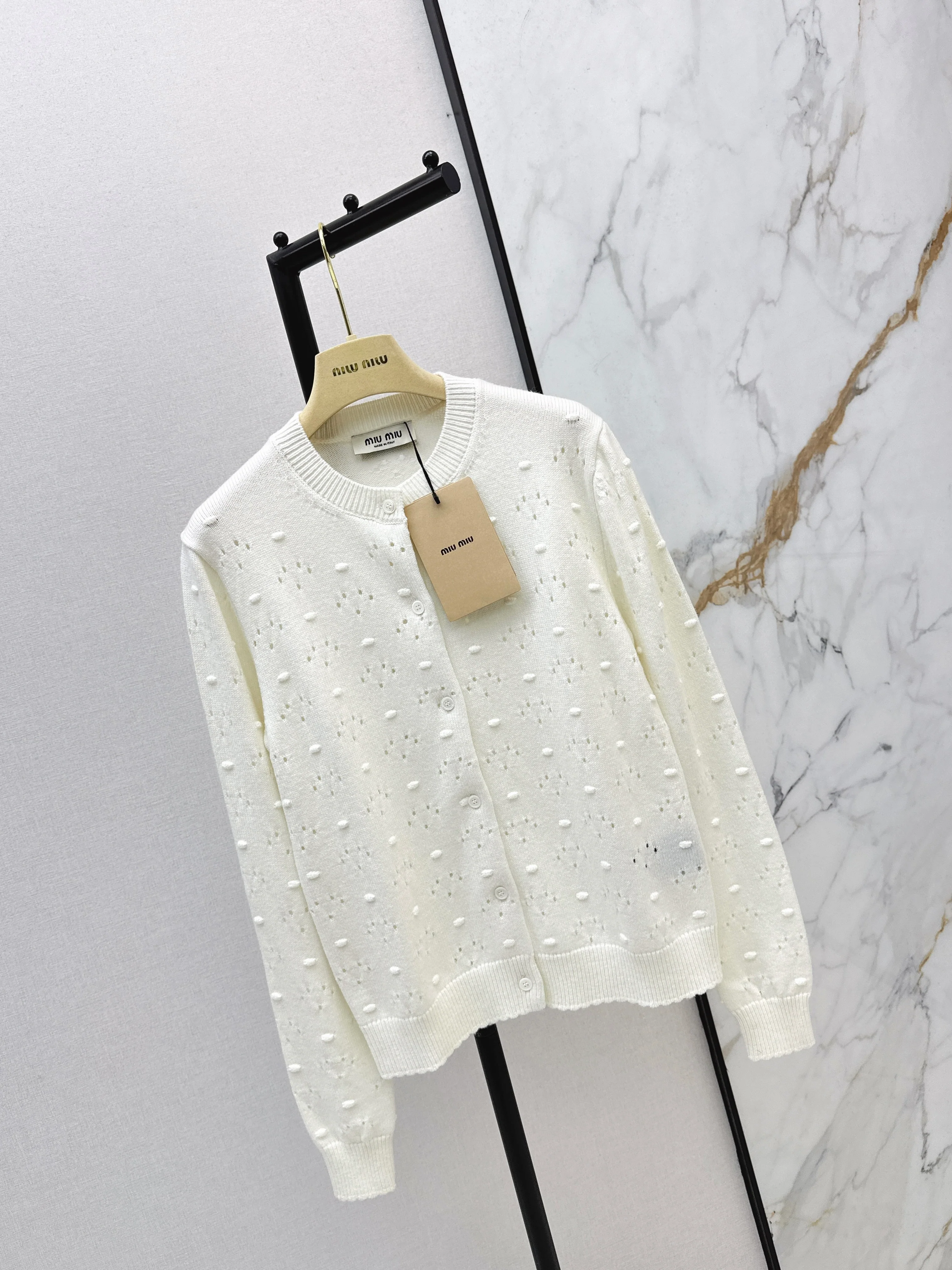 Miu 26ss knitted cardigan