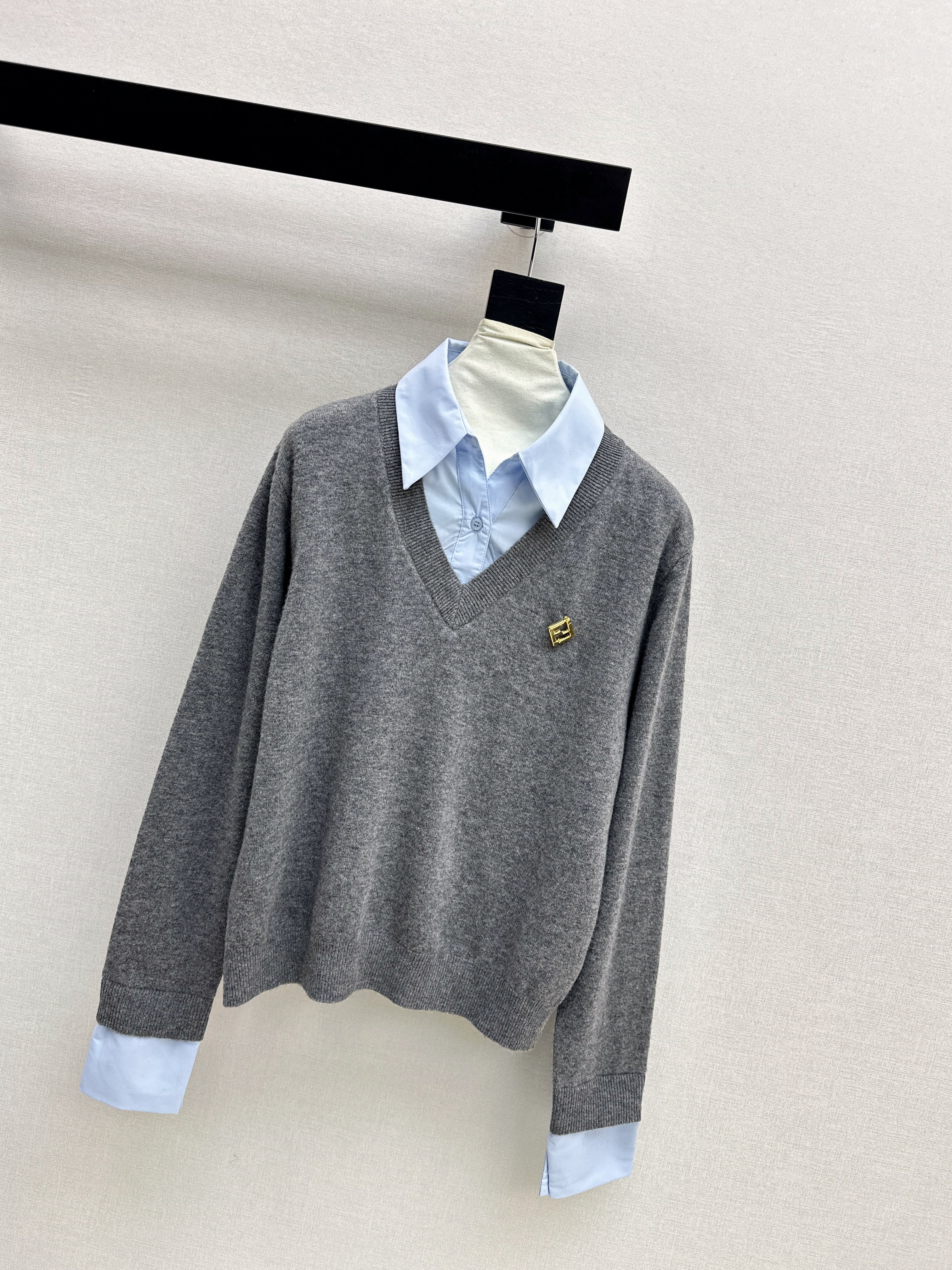 Fend 26ss 2in1 knit shirts