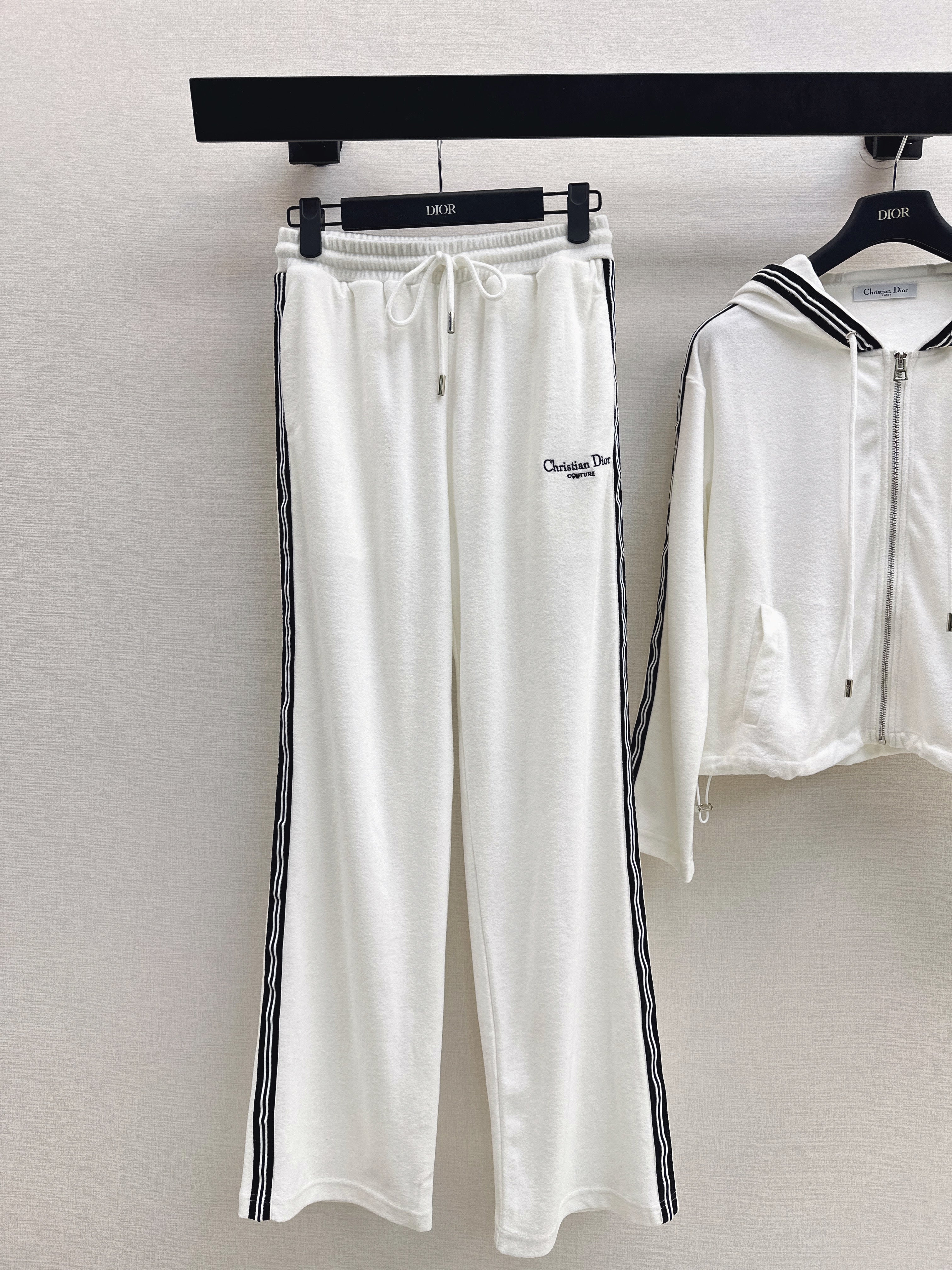 CD 26ss zipper jacket wide-leg pant outfit sets