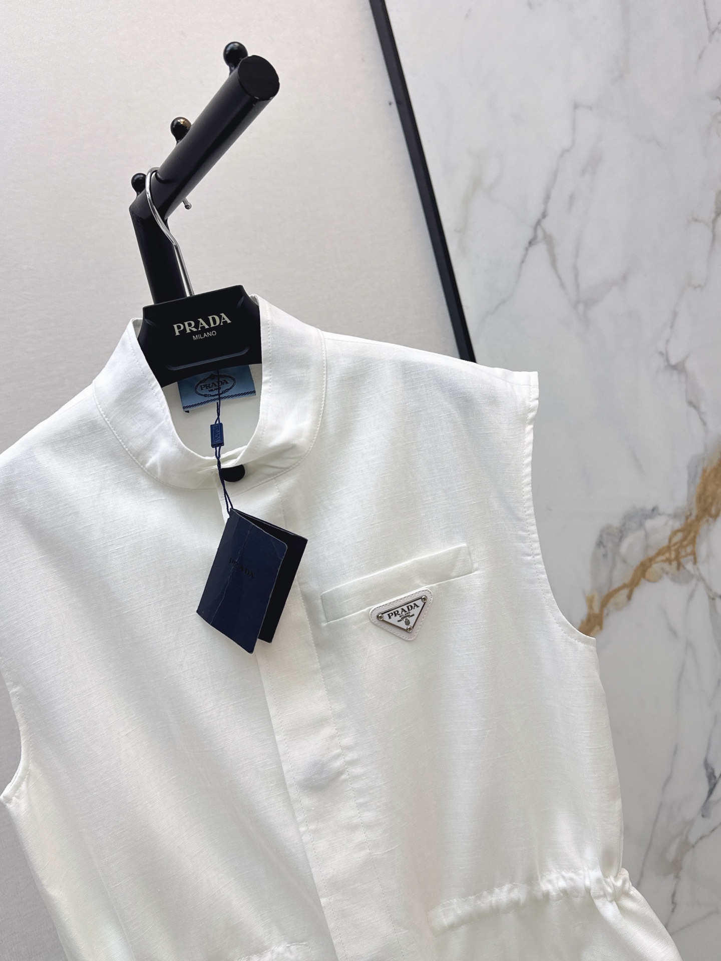 Pra 26ss drawstring vest jacket