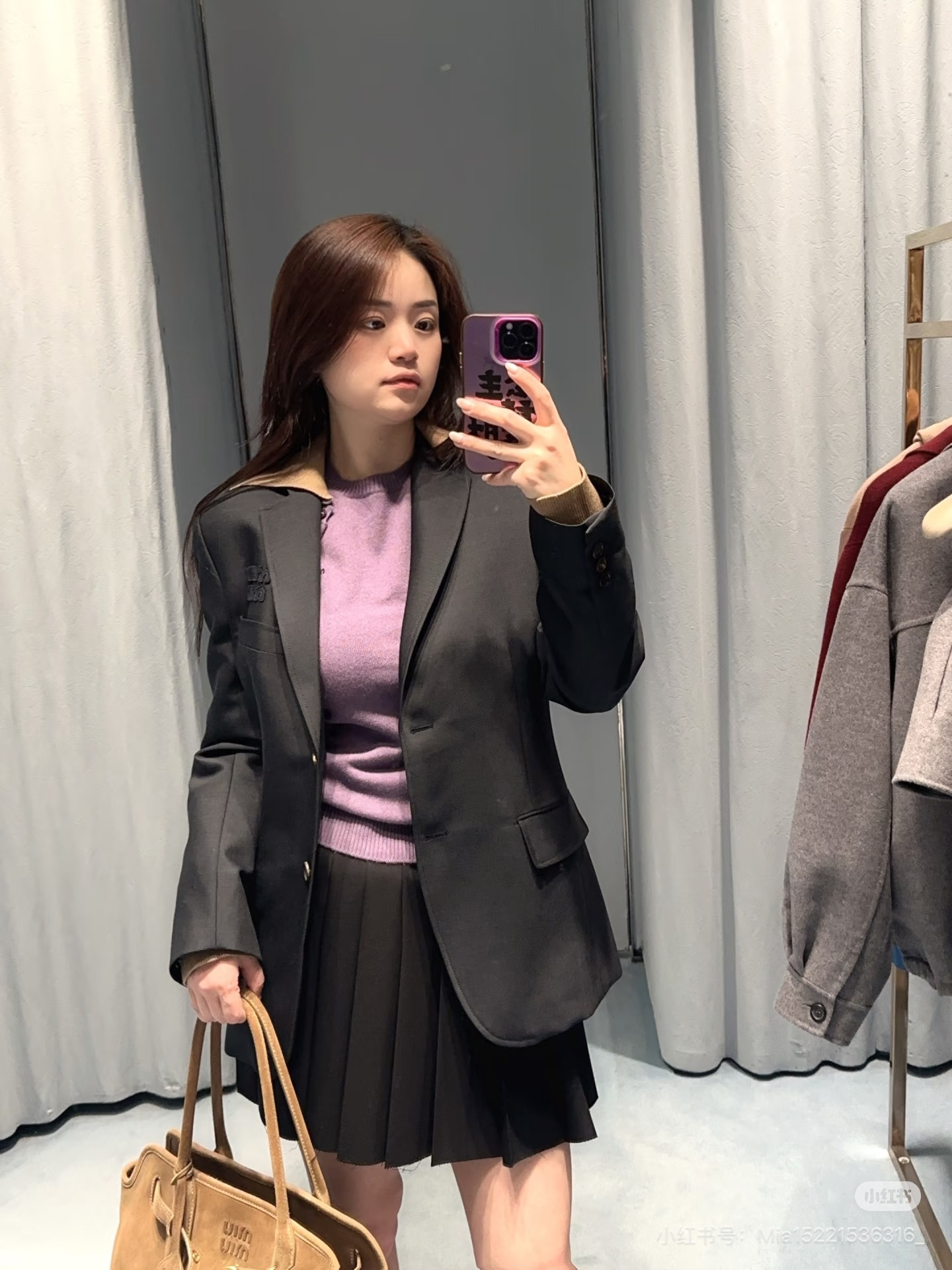 Miu 26ss 2in1 blazer