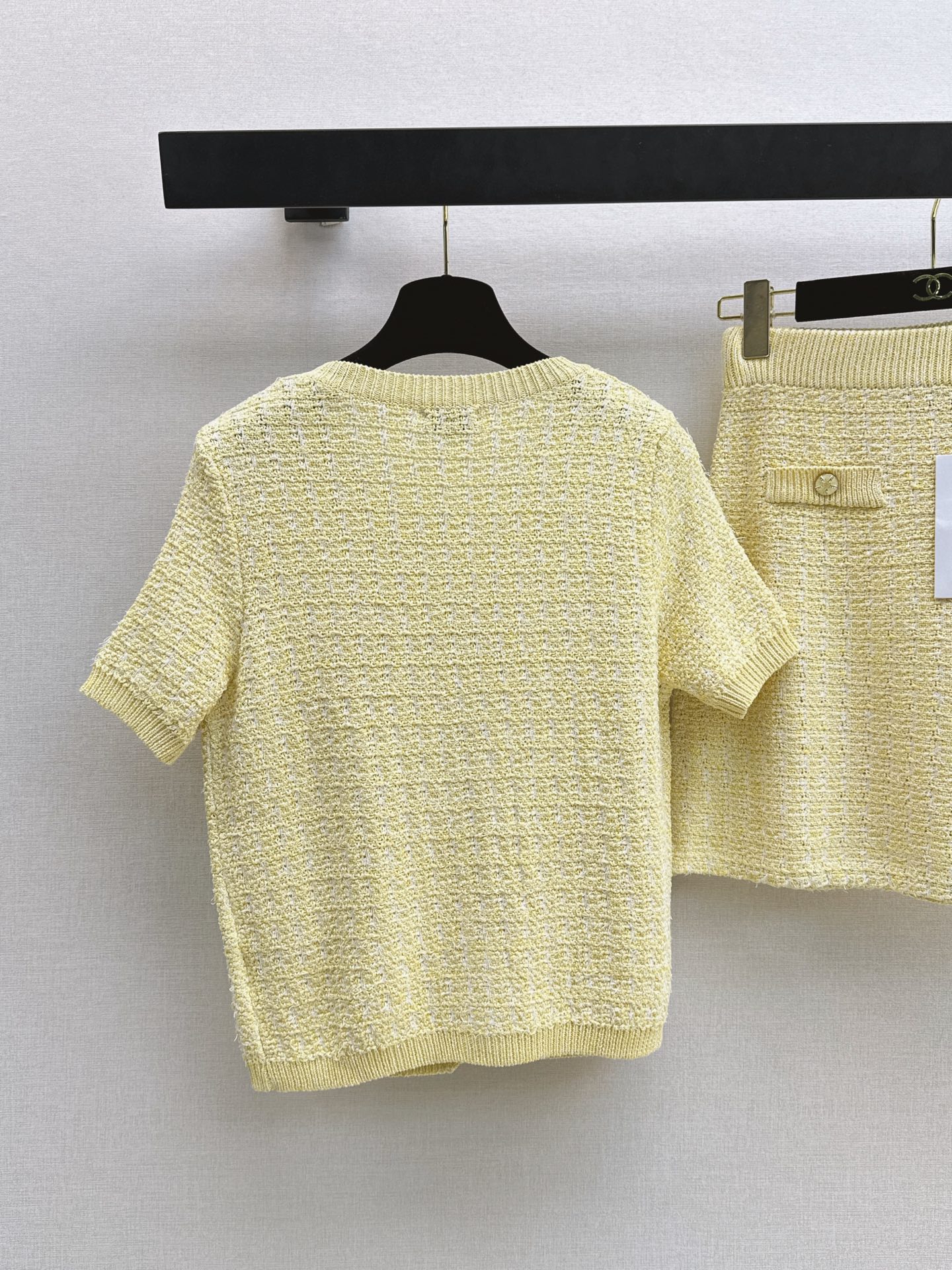 Chan 26ss knit cardigan skirt sets