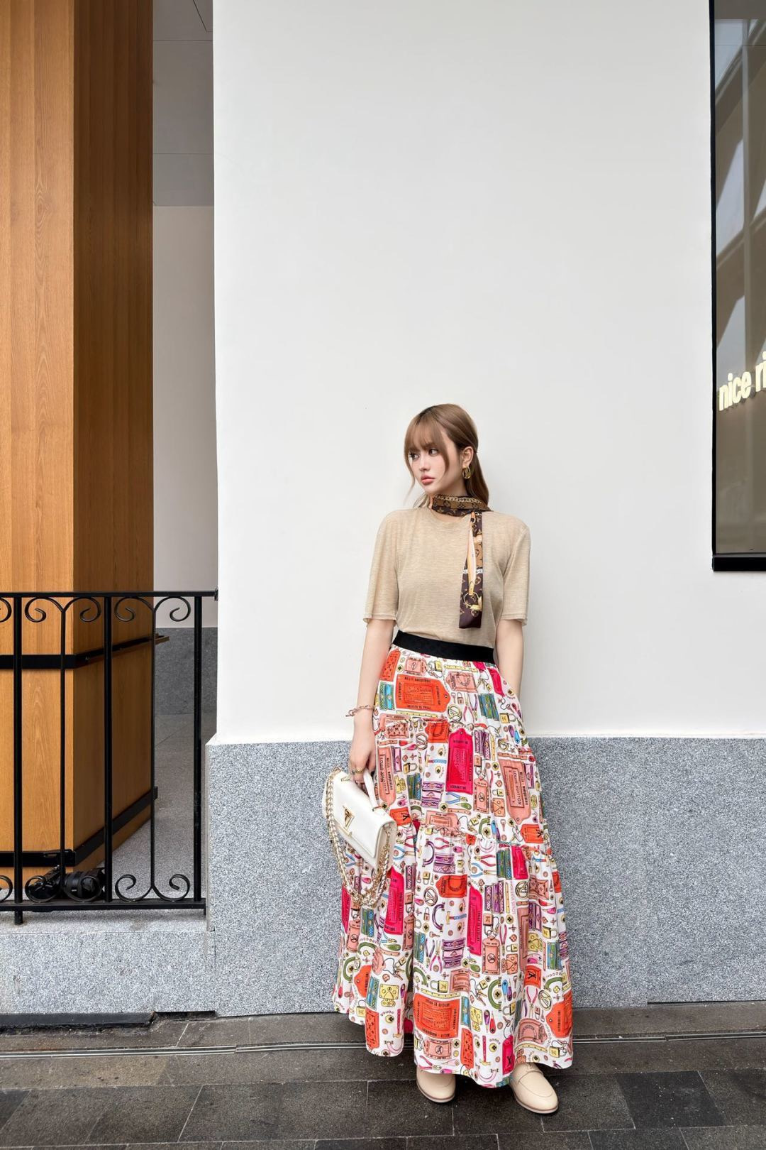 Loui 26ss print skirt